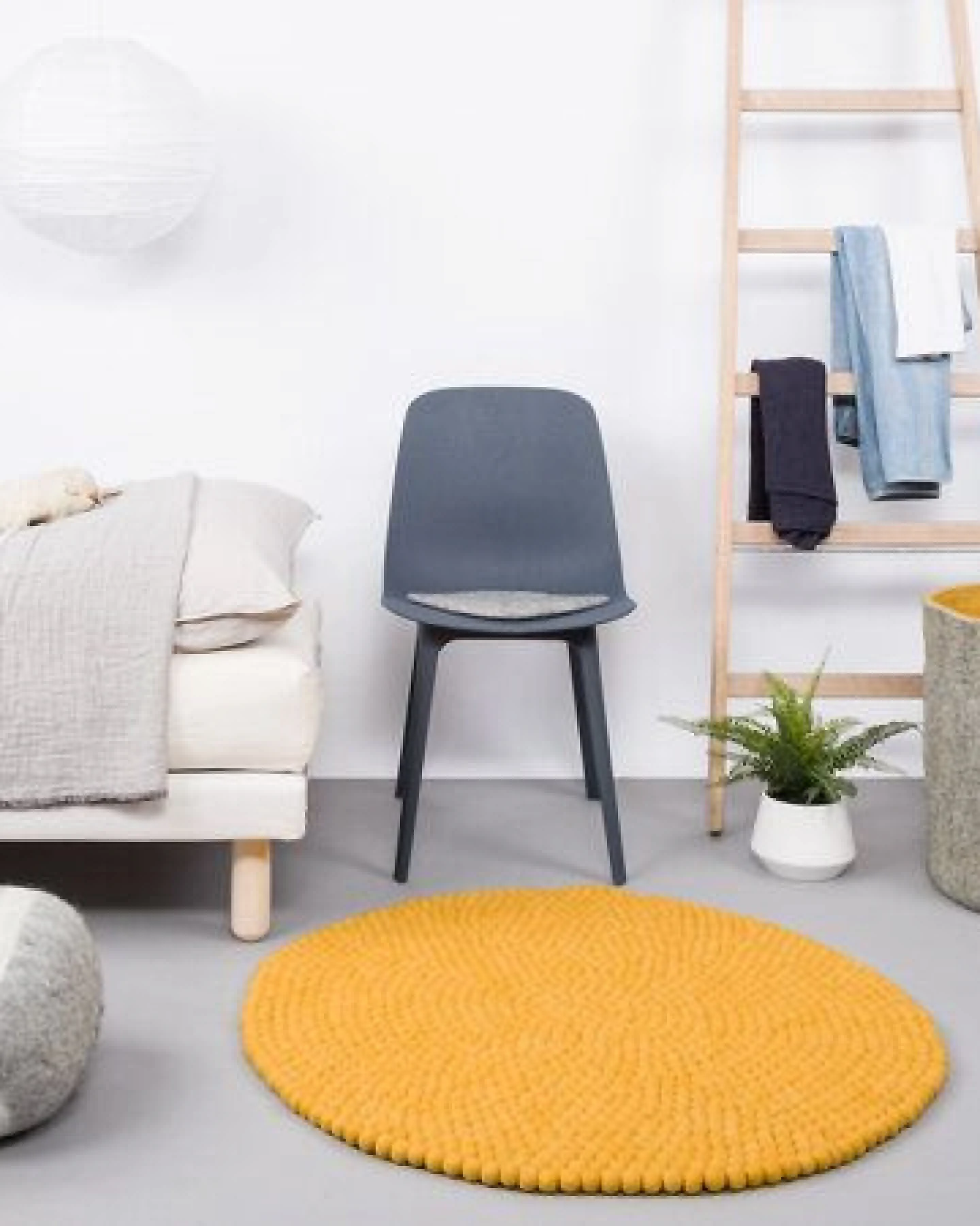 myfelt Filzkugelteppich rund, 100% Schurwolle – Ansicht 3