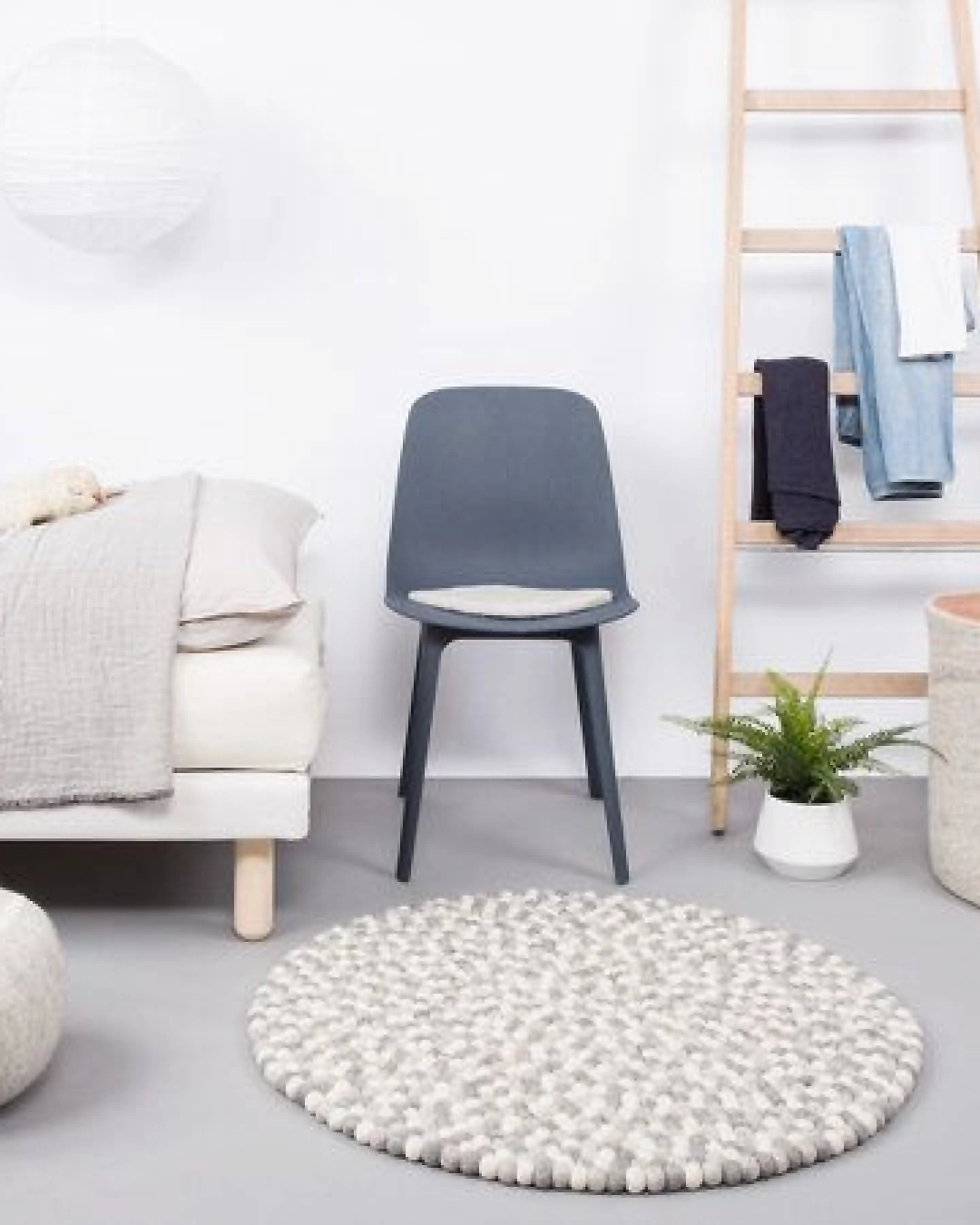 myfelt Filzkugelteppich rund, 100% Schurwolle – Ansicht 3