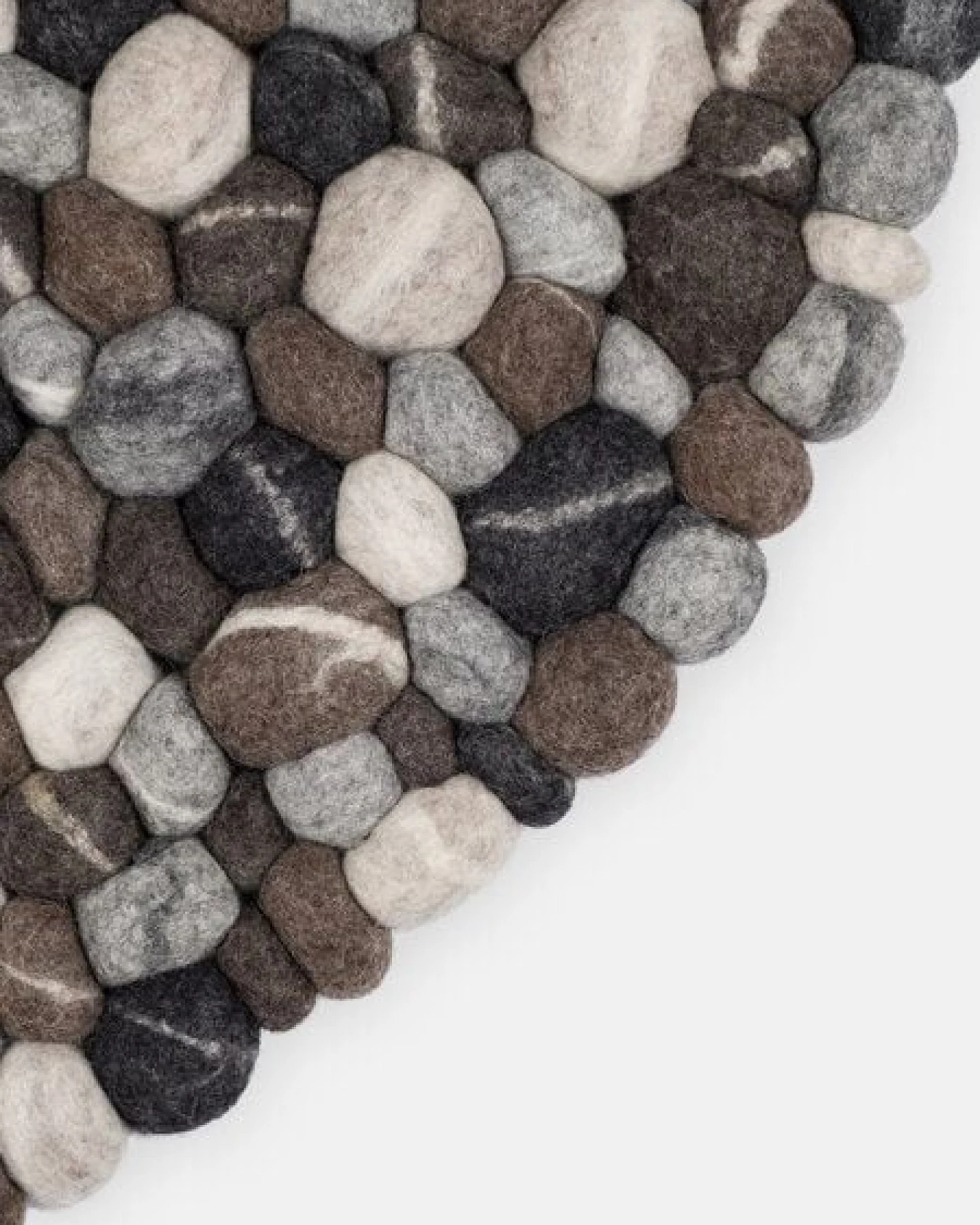 myfelt Filzkugelteppich rund, 100% Schurwolle – Ansicht 4