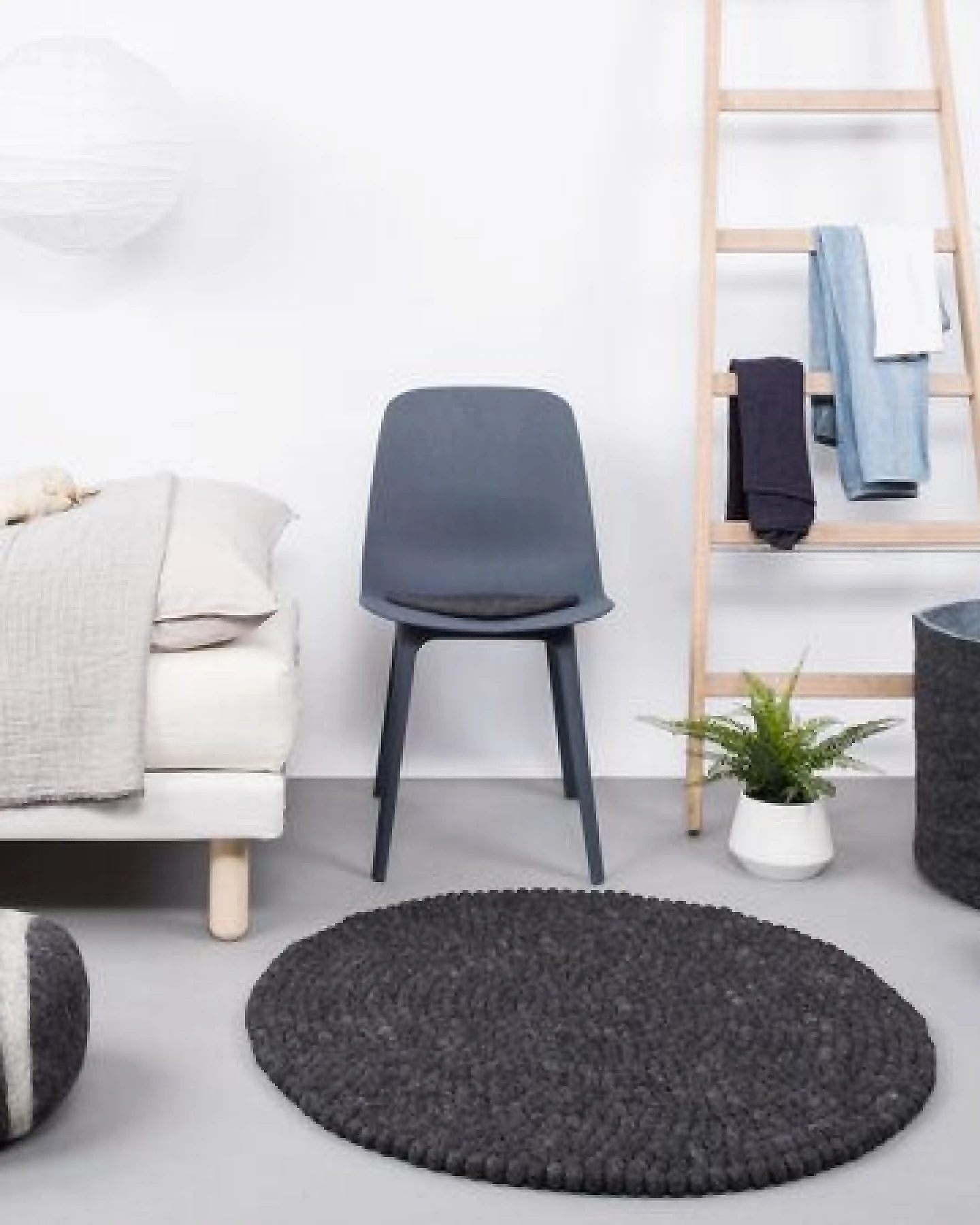 myfelt Filzkugelteppich rund, 100% Schurwolle – Ansicht 3