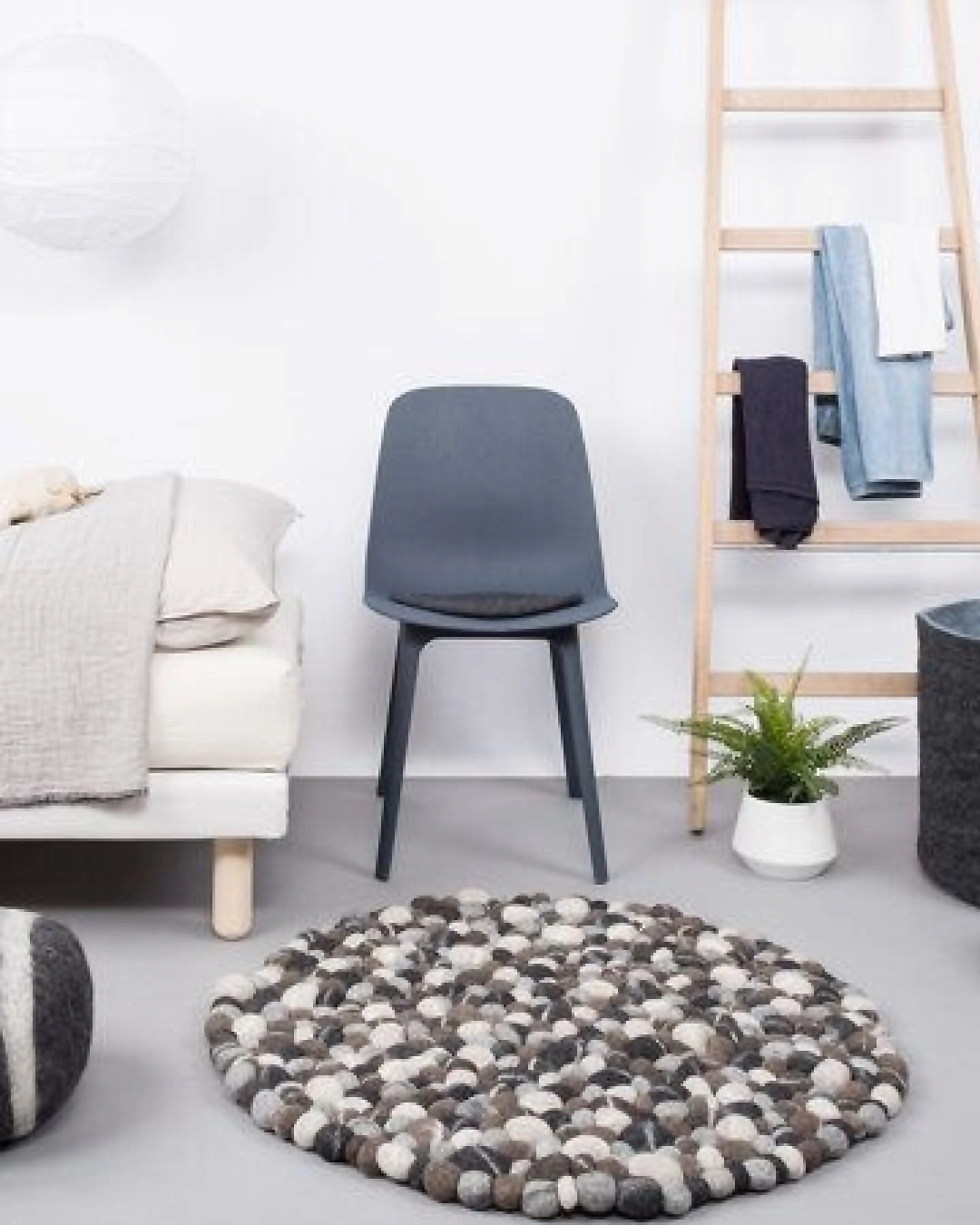 myfelt Filzkugelteppich rund, 100% Schurwolle – Ansicht 3