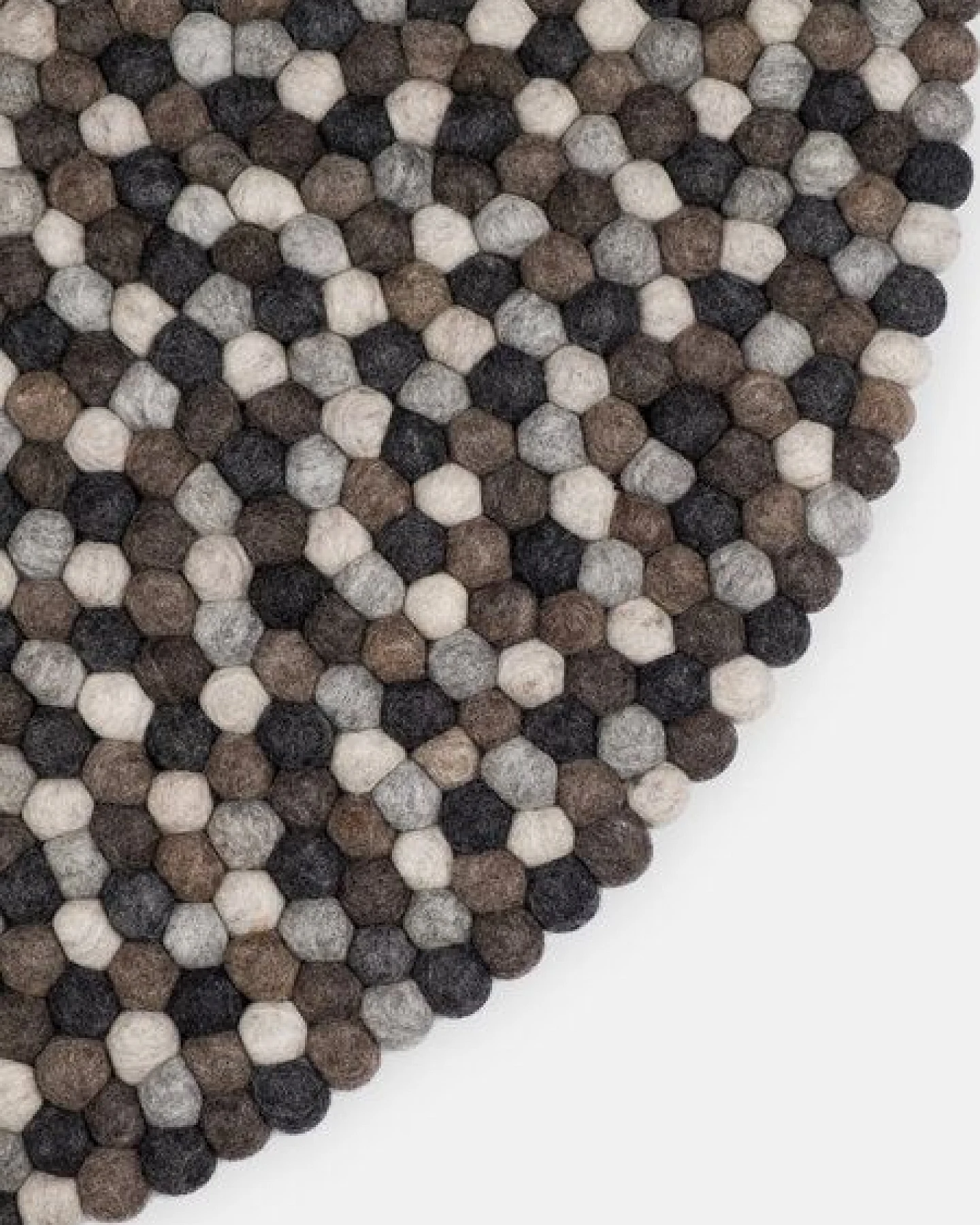 myfelt Filzkugelteppich rund, 100% Schurwolle – Ansicht 3