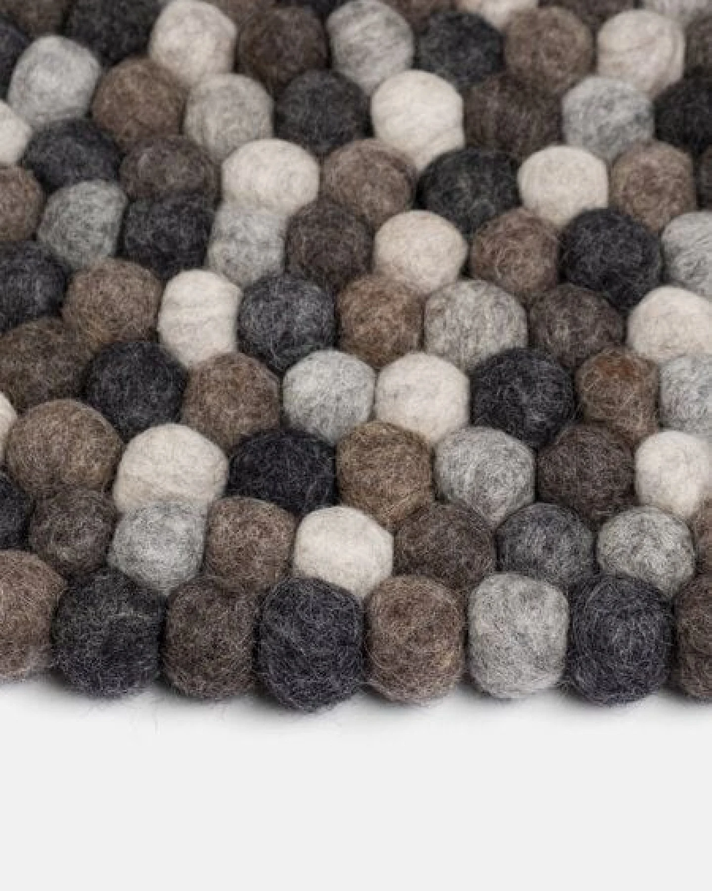 myfelt Filzkugelteppich rund, 100% Schurwolle – Ansicht 4