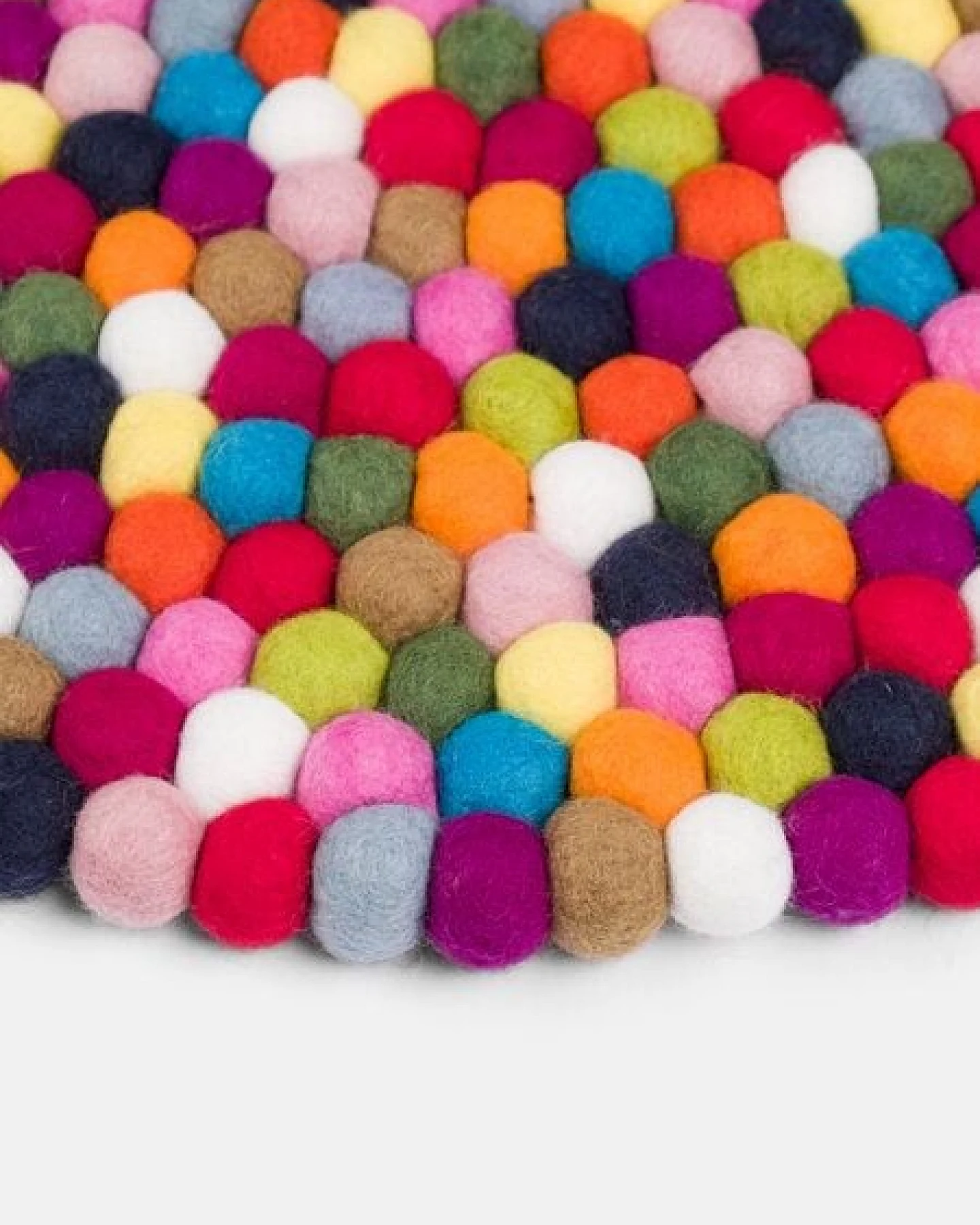 myfelt Filzkugelteppich rund, 100% Schurwolle – Ansicht 4