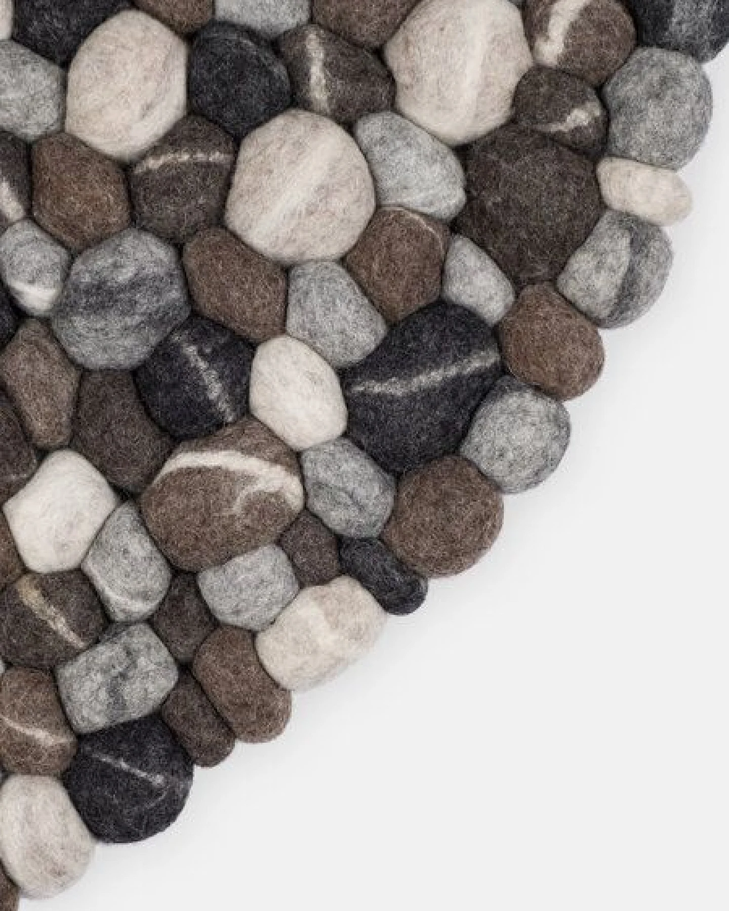 myfelt Filzkugelteppich rund, 100% Schurwolle – Ansicht 3