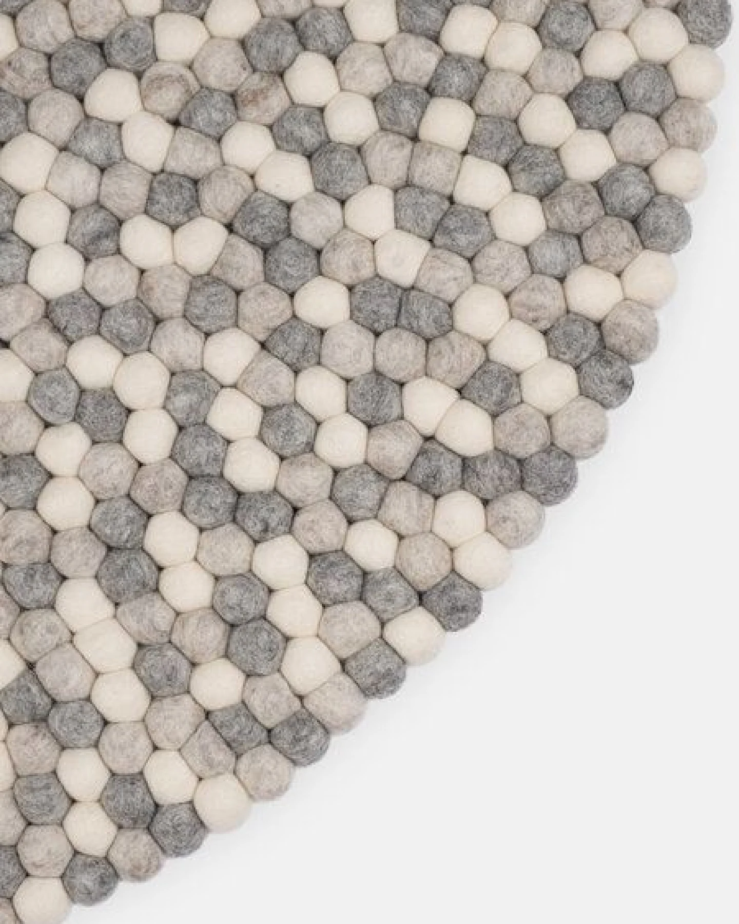 myfelt Filzkugelteppich rund, 100% Schurwolle – Ansicht 3