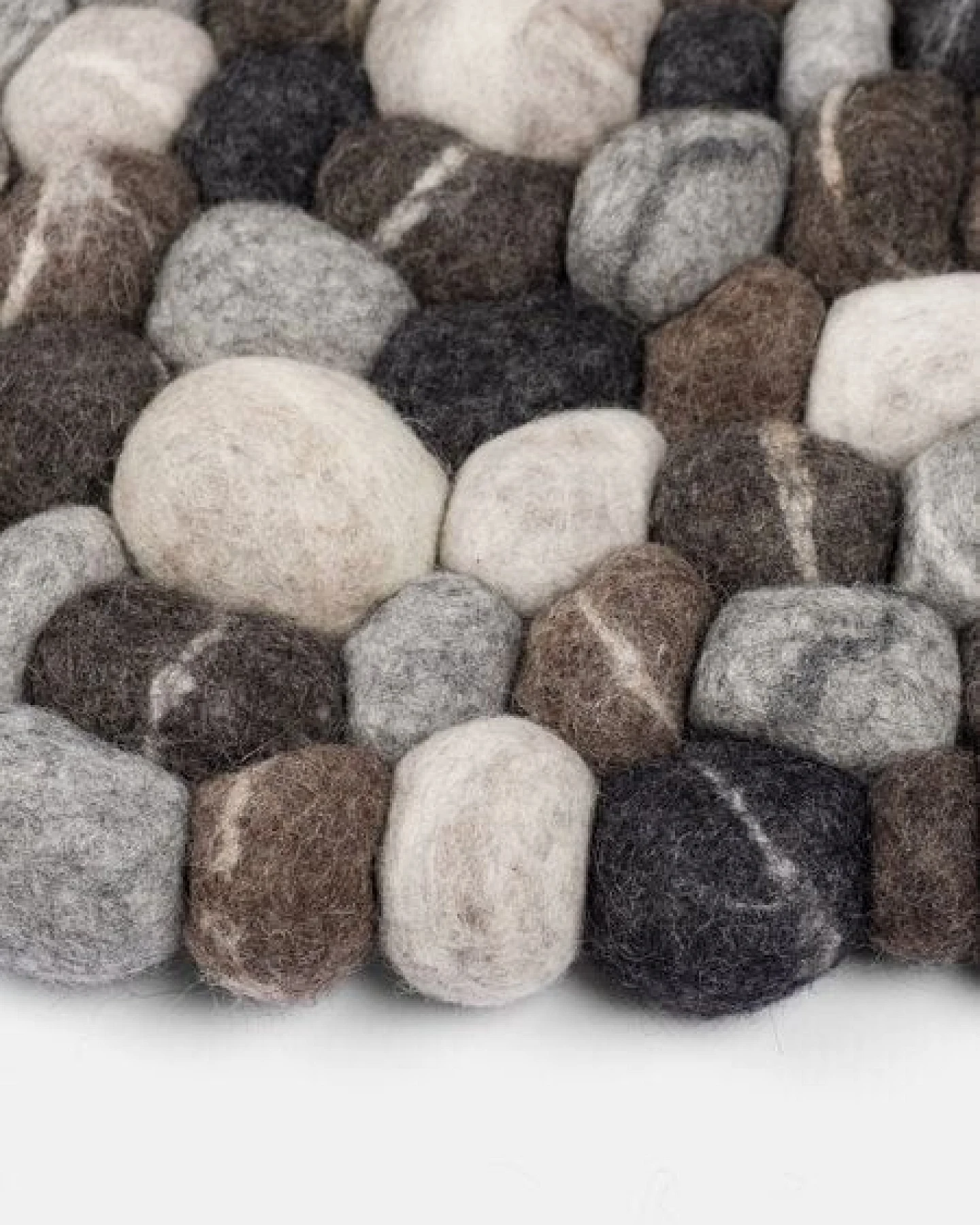 myfelt Filzkugelteppich rund, 100% Schurwolle – Ansicht 4