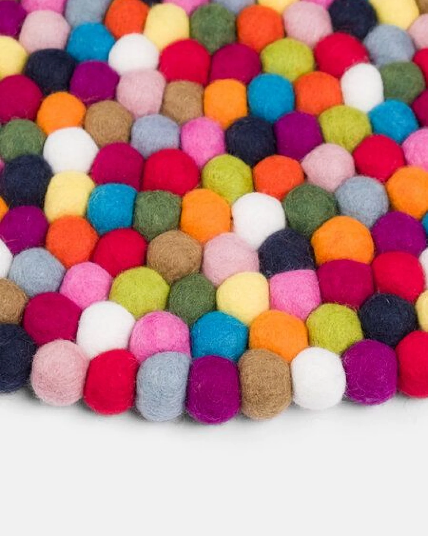 myfelt Filzkugelteppich rund, 100% Schurwolle – Ansicht 3