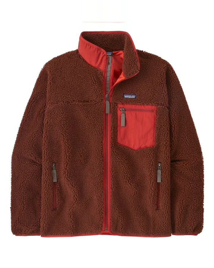 Patagonia - Classic Retro-X Jacket - Fleecejacke Gr S braun/rot