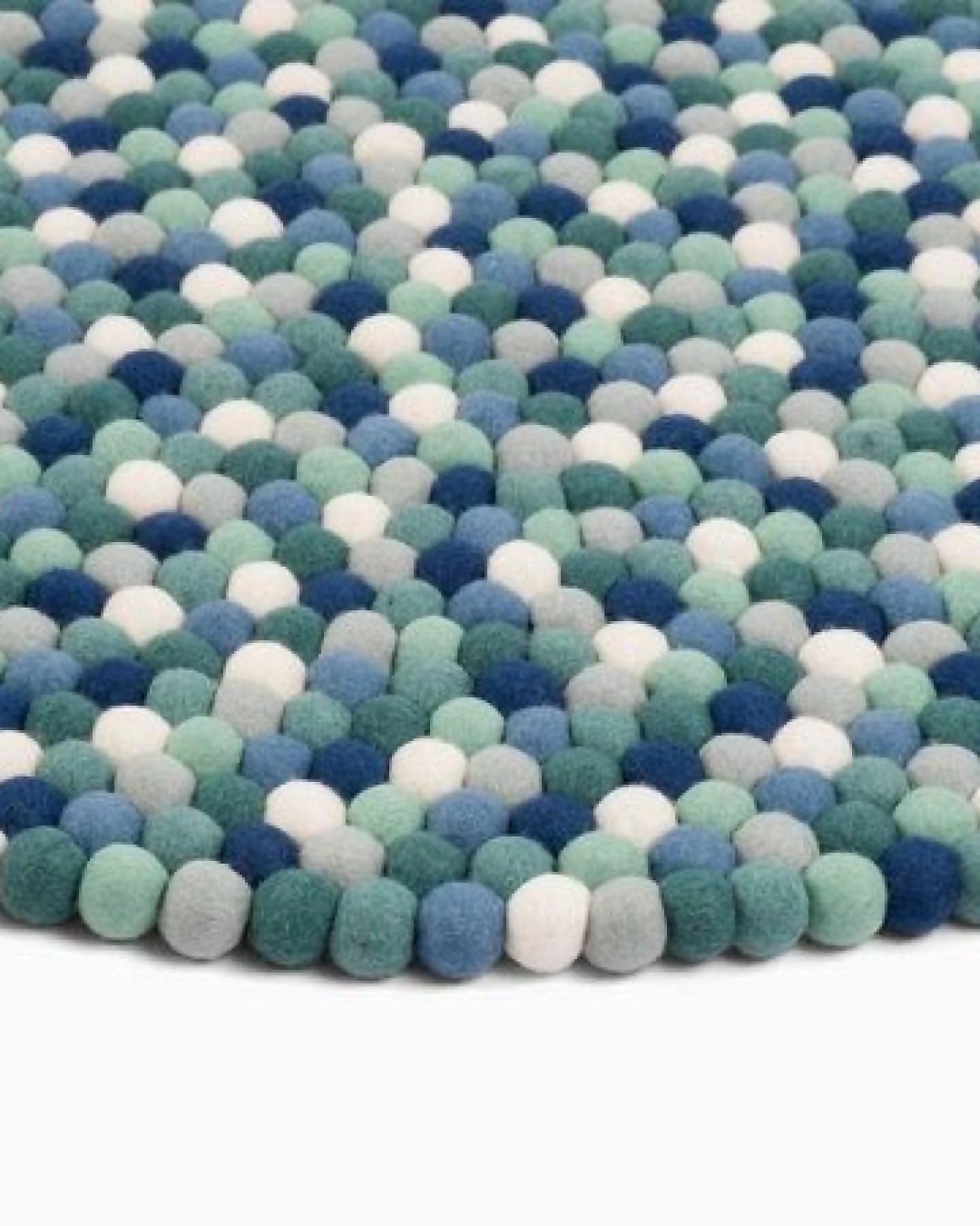 myfelt Filzkugelteppich rund, 100% Schurwolle – Ansicht 3
