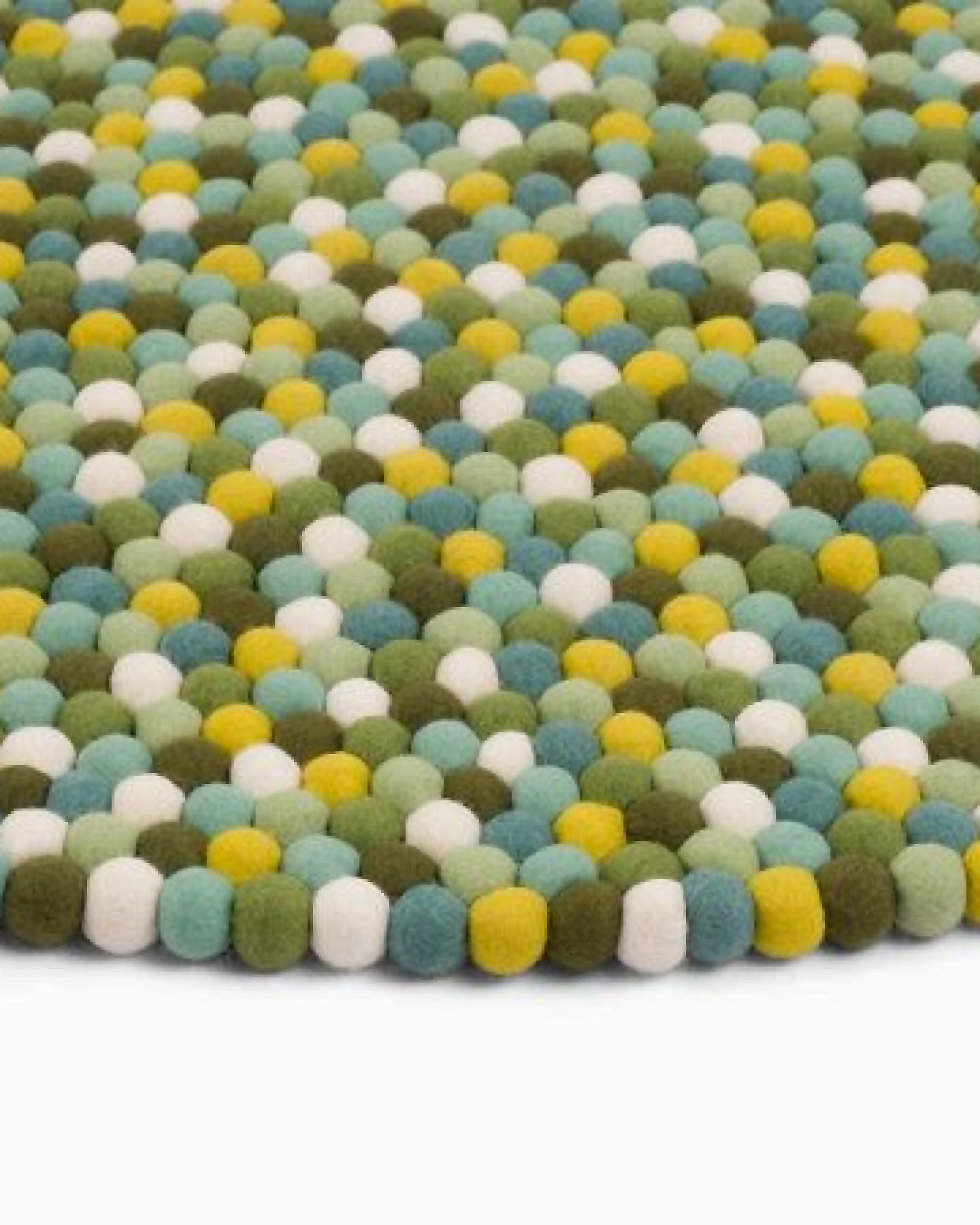 myfelt Filzkugelteppich rund, 100% Schurwolle – Ansicht 2