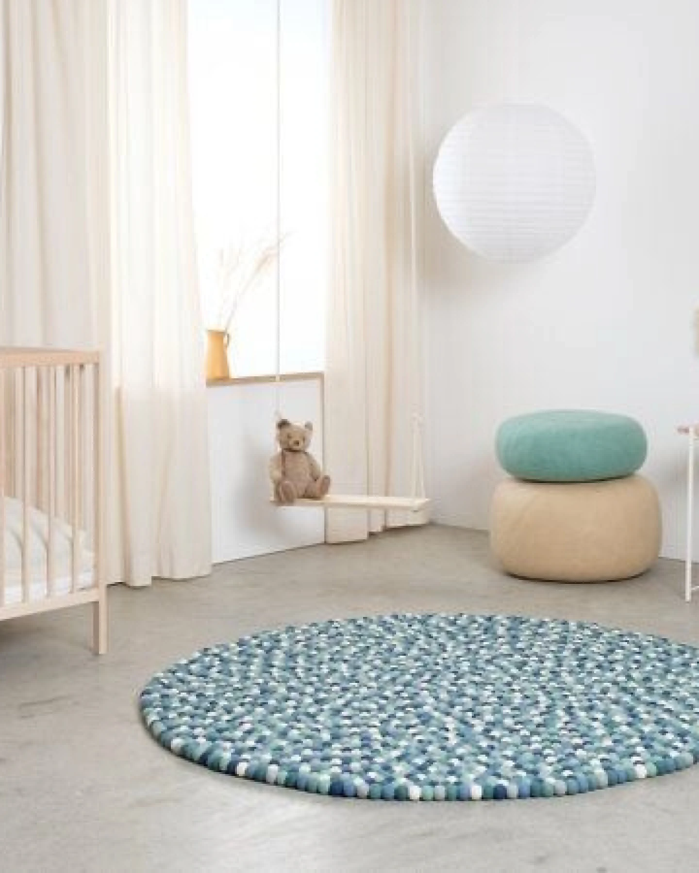 myfelt Filzkugelteppich rund, 100% Schurwolle – Ansicht 4