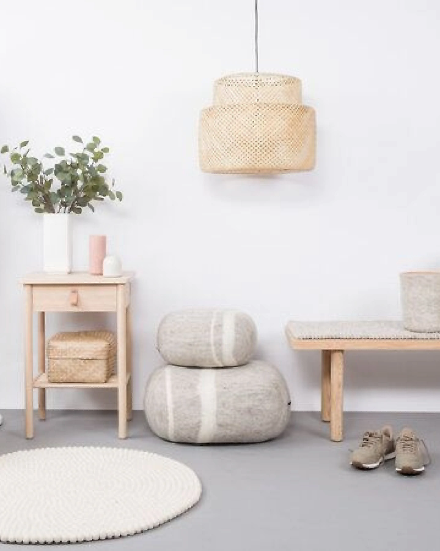 myfelt Filzkugelteppich rund, 100% Schurwolle – Ansicht 2