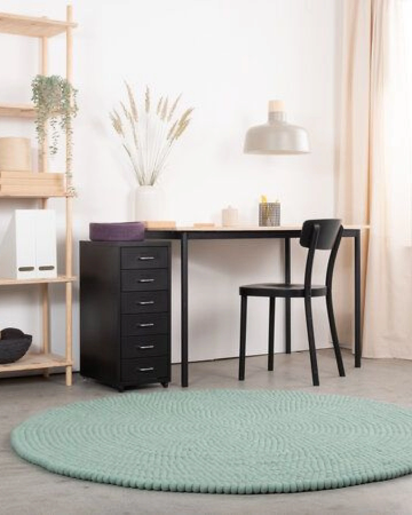 myfelt Filzkugelteppich rund, 100% Schurwolle – Ansicht 3