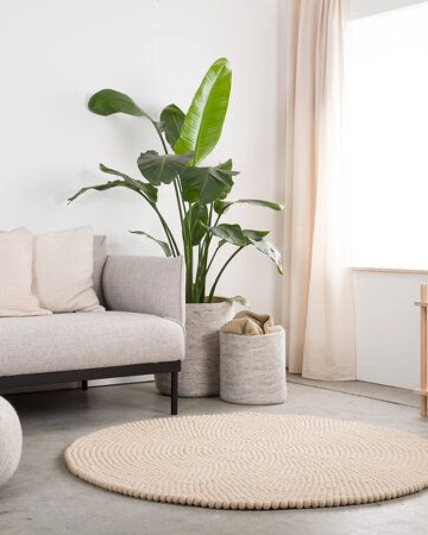 myfelt Filzkugelteppich rund, 100% Schurwolle – Ansicht 2