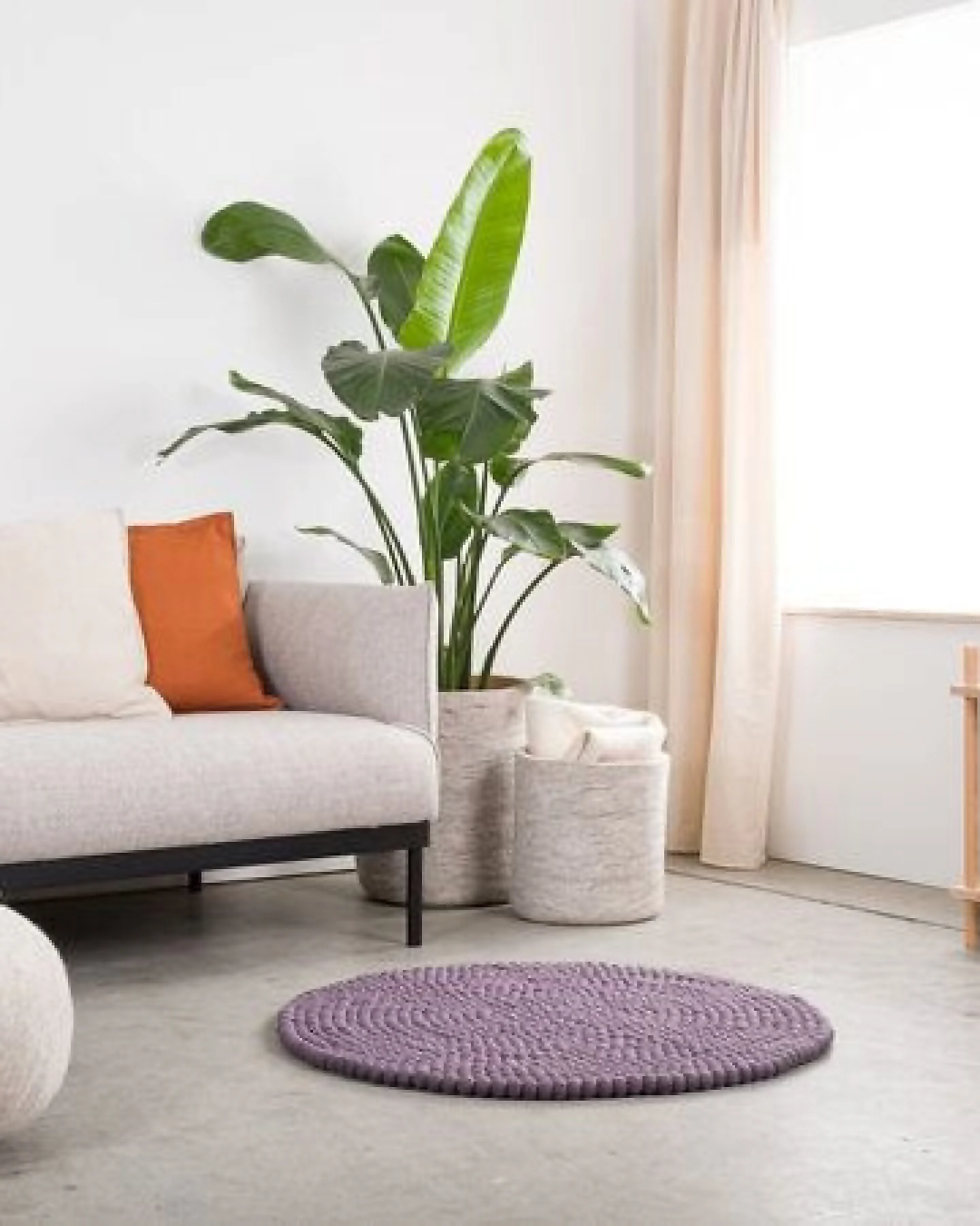 myfelt Filzkugelteppich rund, 100% Schurwolle – Ansicht 4