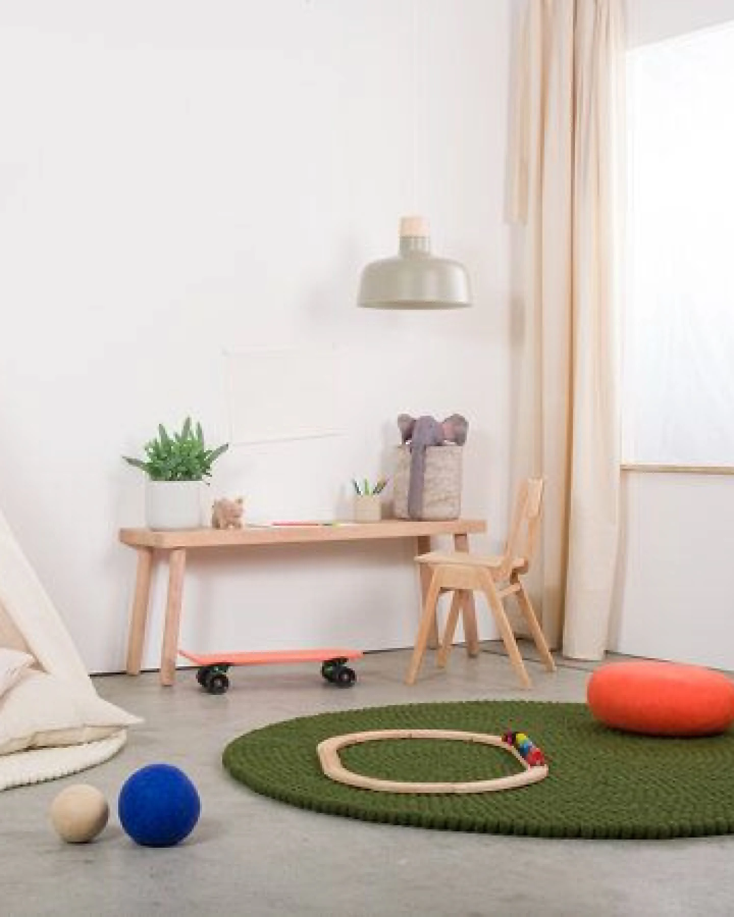 myfelt Filzkugelteppich rund, 100% Schurwolle – Ansicht 4