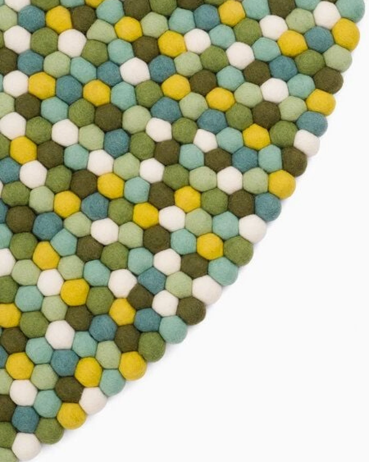 myfelt Filzkugelteppich rund, 100% Schurwolle – Ansicht 3