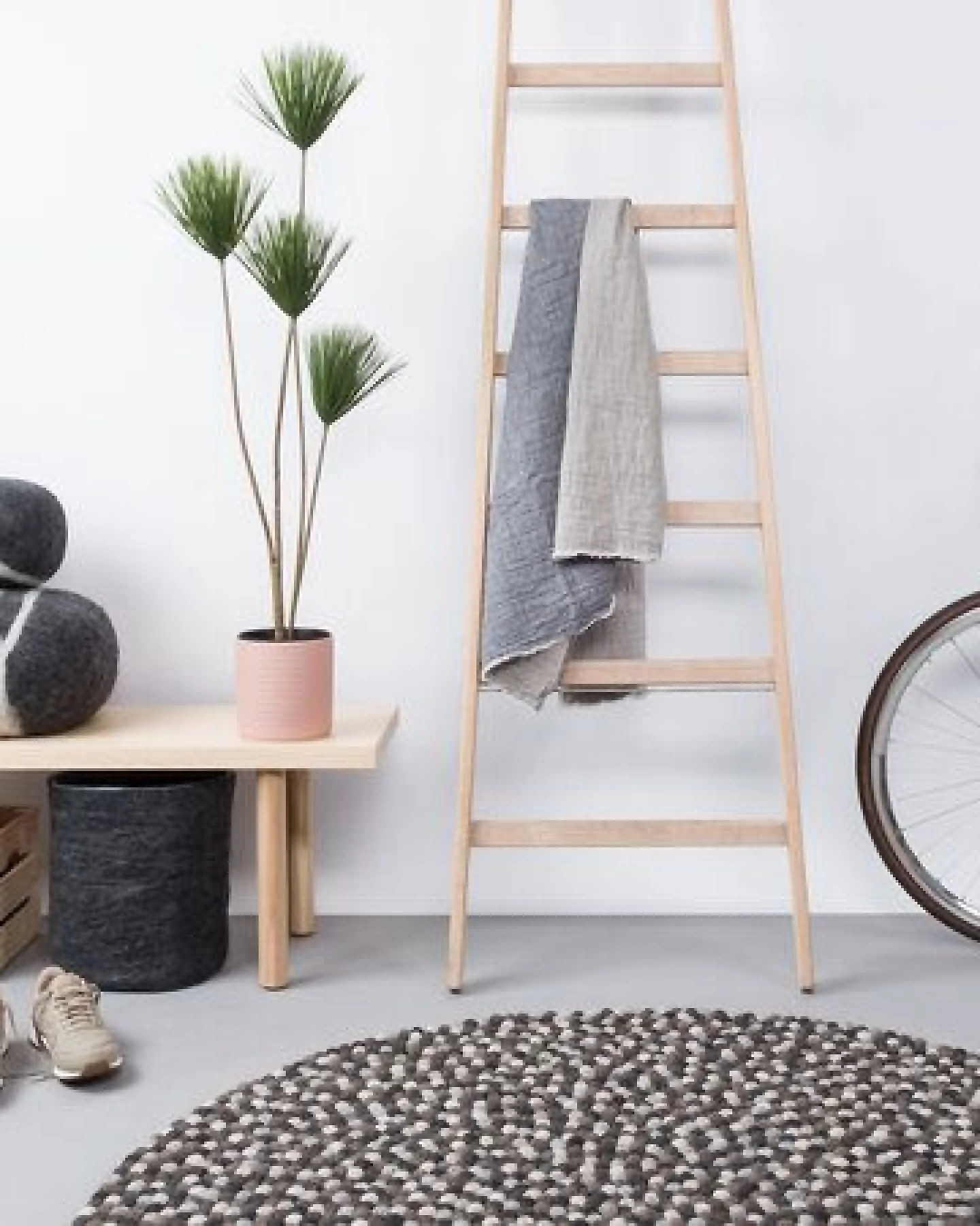 myfelt Filzkugelteppich rund, 100% Schurwolle – Ansicht 4