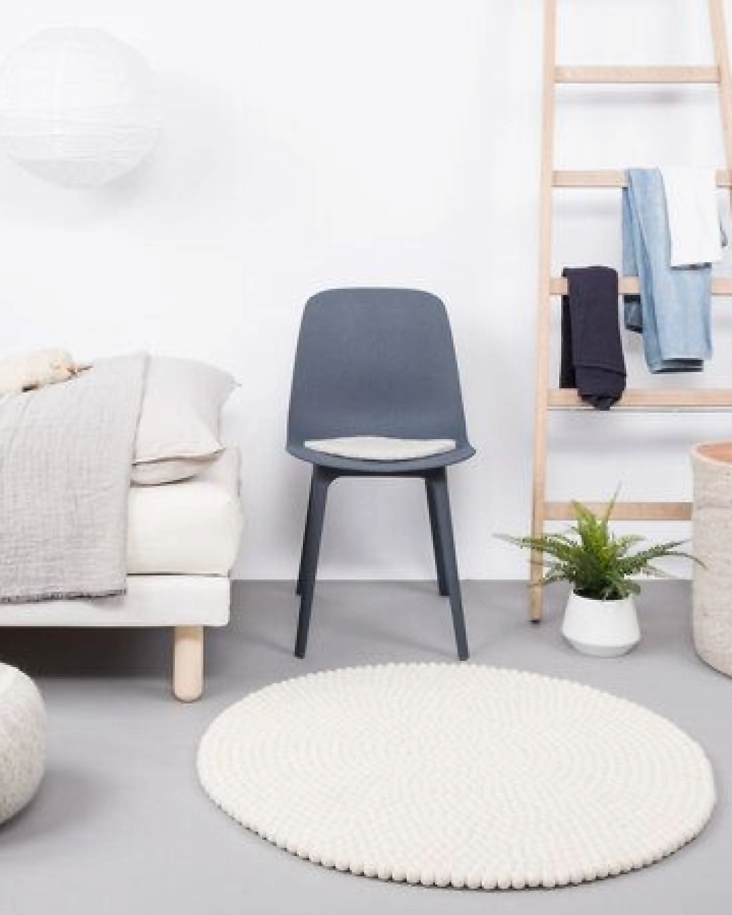 myfelt Filzkugelteppich rund, 100% Schurwolle – Ansicht 4