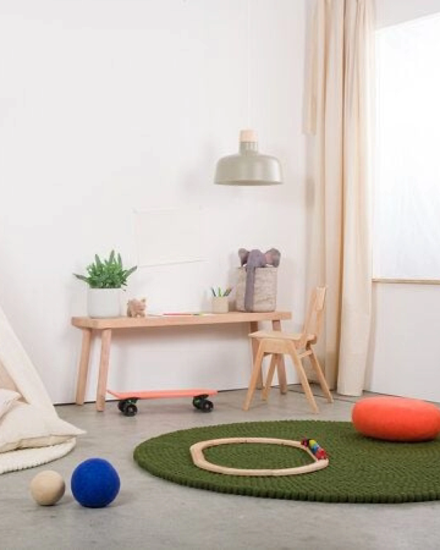 myfelt Filzkugelteppich rund, 100% Schurwolle – Ansicht 4