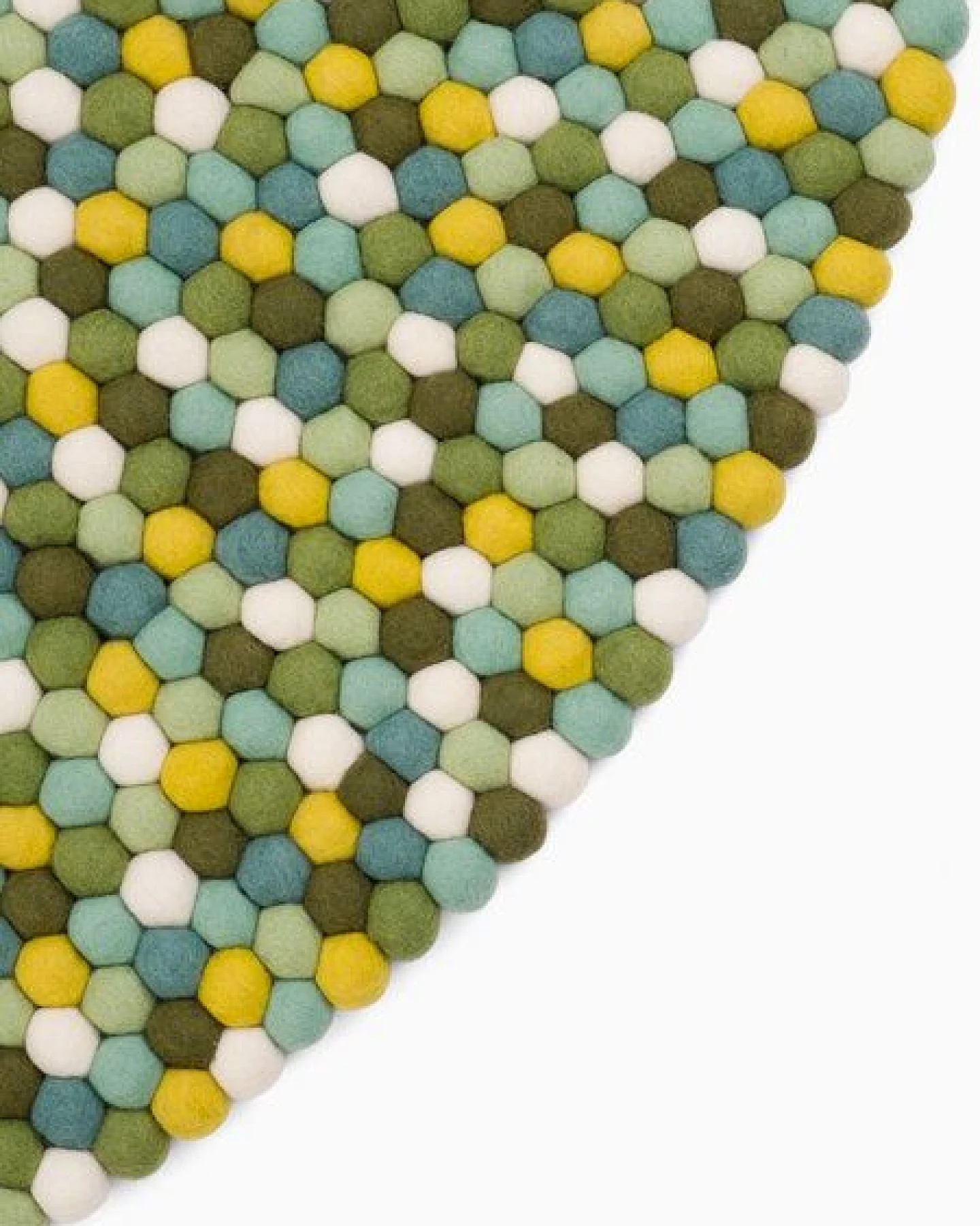 myfelt Filzkugelteppich rund, 100% Schurwolle – Ansicht 3