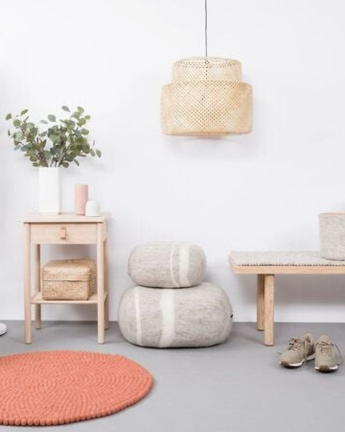 myfelt Filzkugelteppich rund, 100% Schurwolle – Ansicht 4
