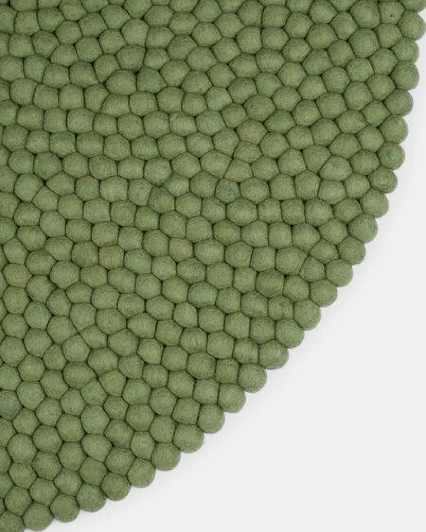 myfelt Filzkugelteppich rund, 100% Schurwolle – Ansicht 2