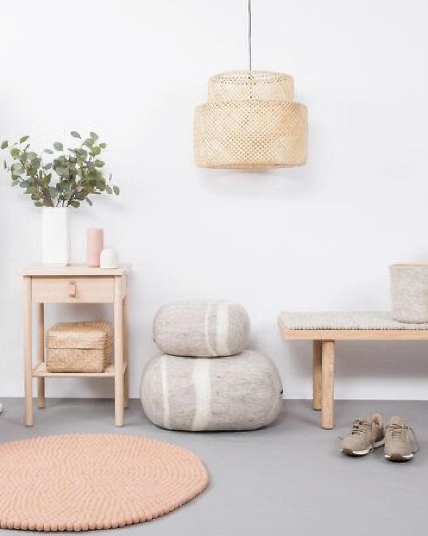 myfelt Filzkugelteppich rund, 100% Schurwolle – Ansicht 4