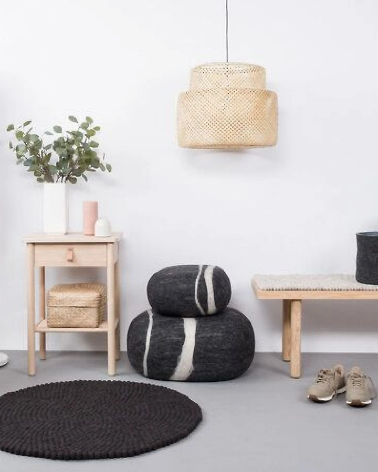 myfelt Filzkugelteppich rund, 100% Schurwolle – Ansicht 4