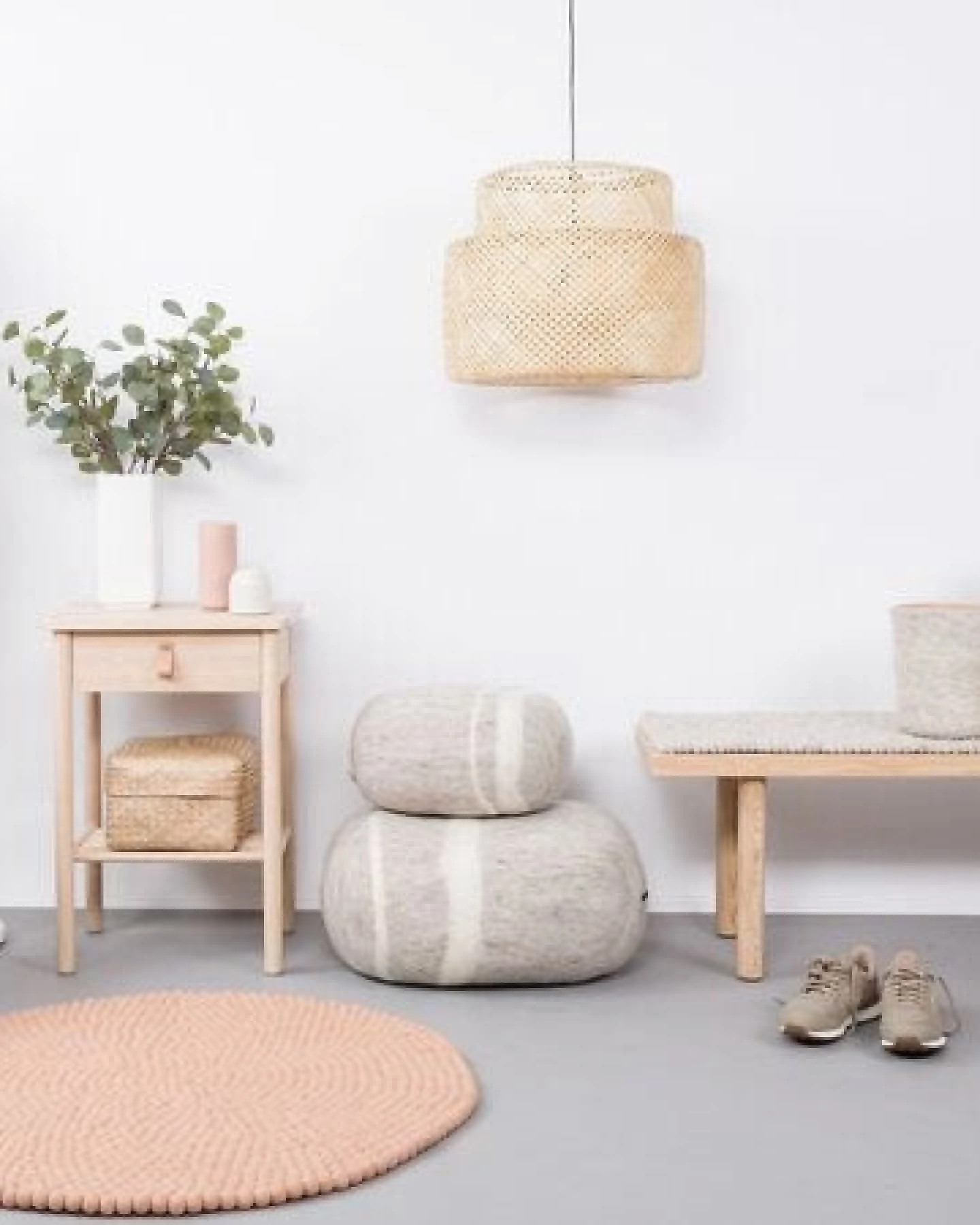 myfelt Filzkugelteppich rund, 100% Schurwolle – Ansicht 4