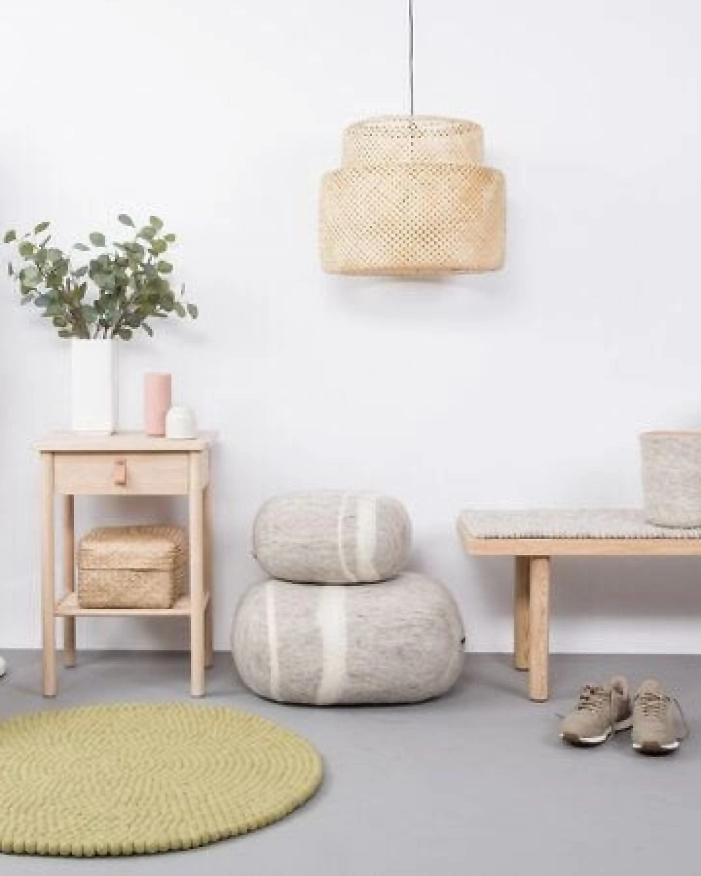 myfelt Filzkugelteppich rund, 100% Schurwolle – Ansicht 4
