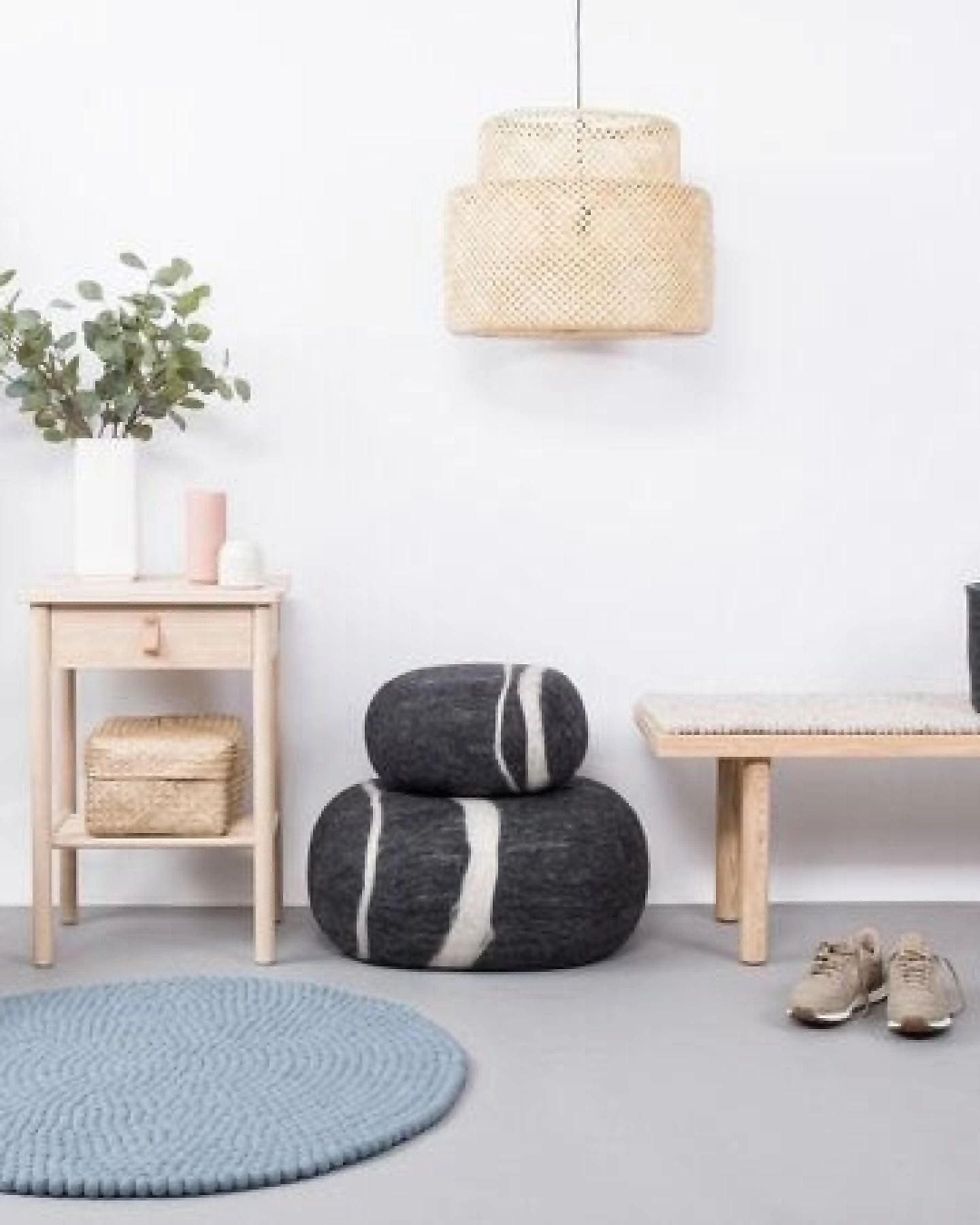 myfelt Filzkugelteppich rund, 100% Schurwolle – Ansicht 4