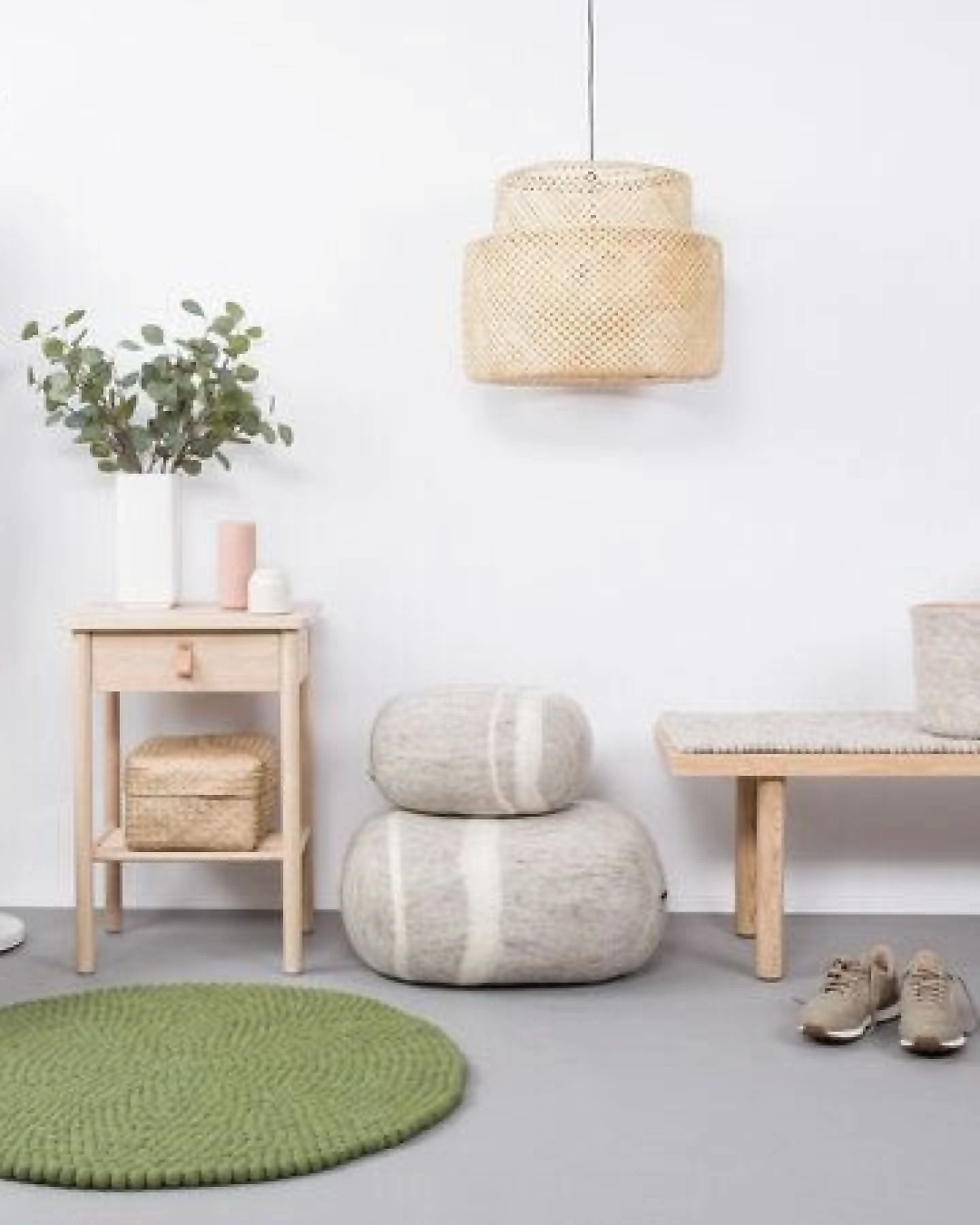 myfelt Filzkugelteppich rund, 100% Schurwolle – Ansicht 4