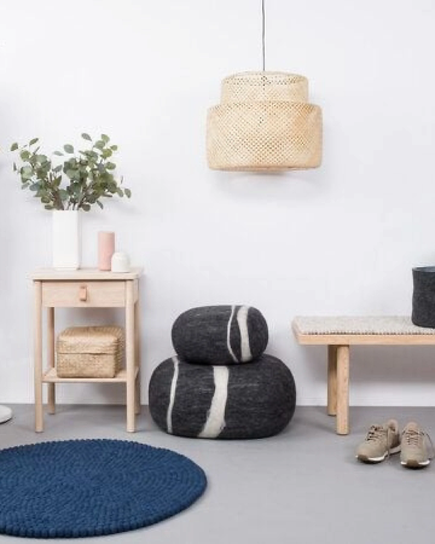 myfelt Filzkugelteppich rund, 100% Schurwolle – Ansicht 4