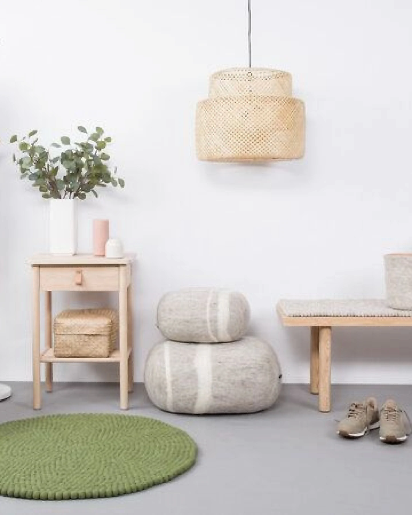 myfelt Filzkugelteppich rund, 100% Schurwolle – Ansicht 4
