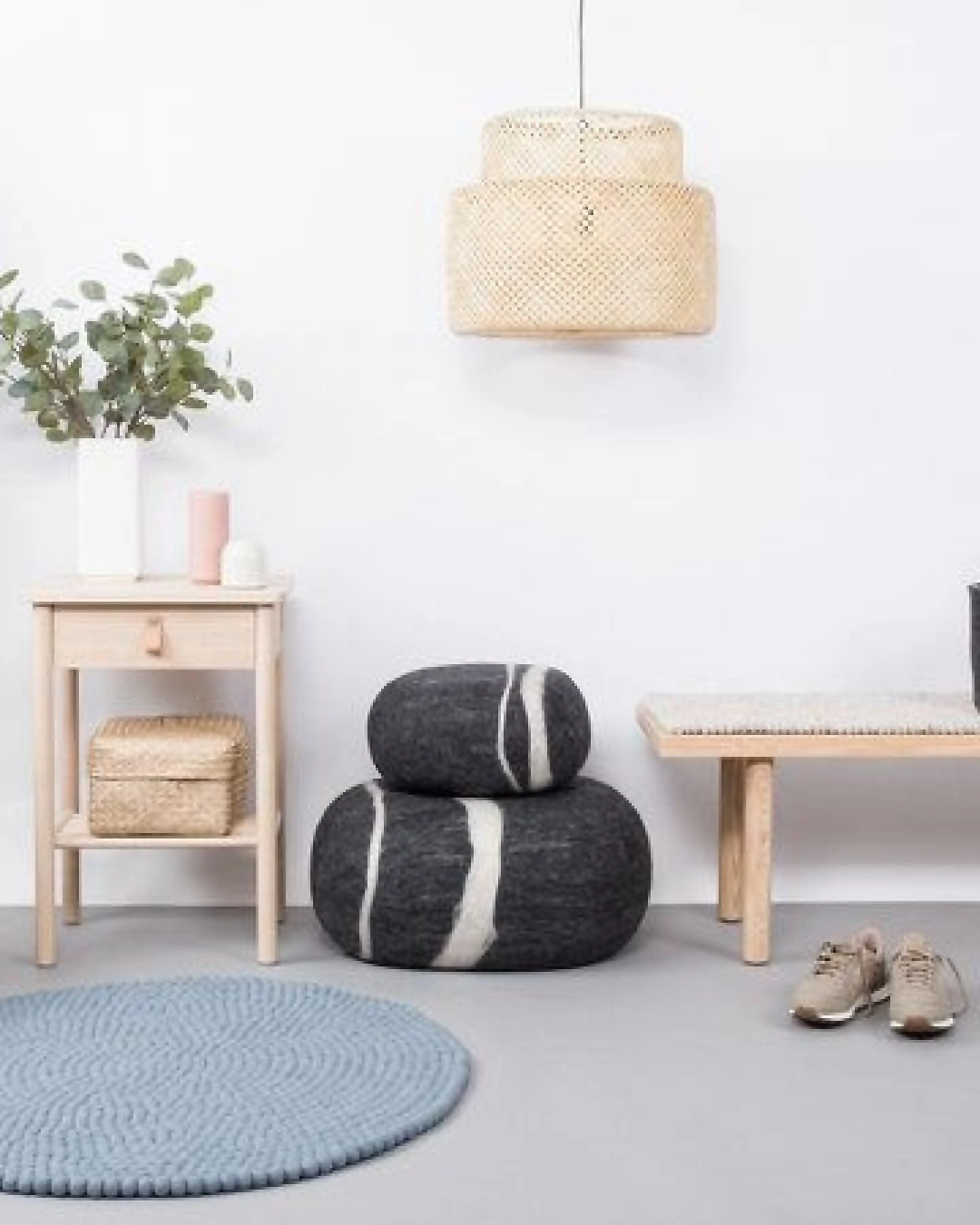 myfelt Filzkugelteppich rund, 100% Schurwolle – Ansicht 4