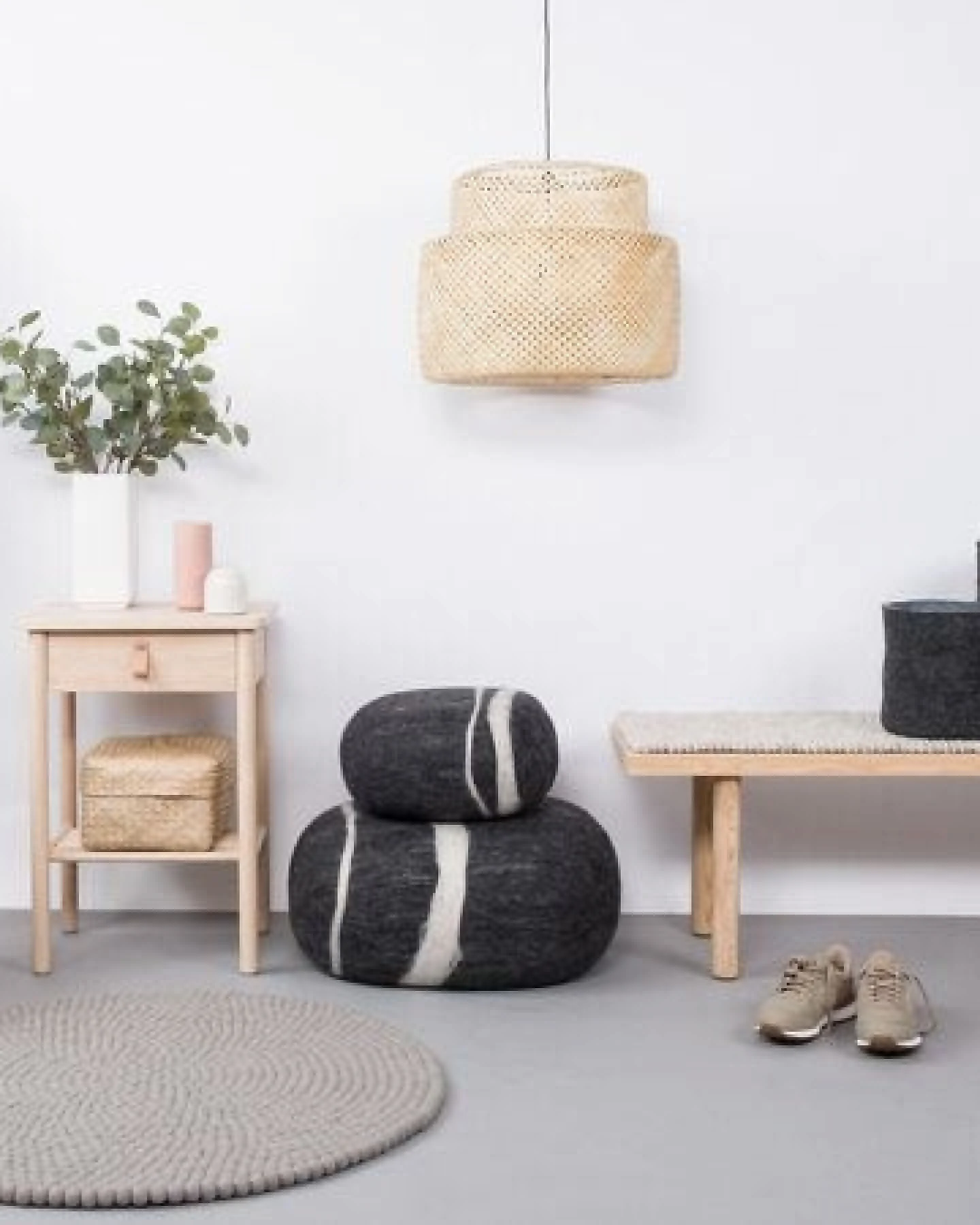 myfelt Filzkugelteppich rund, 100% Schurwolle – Ansicht 4