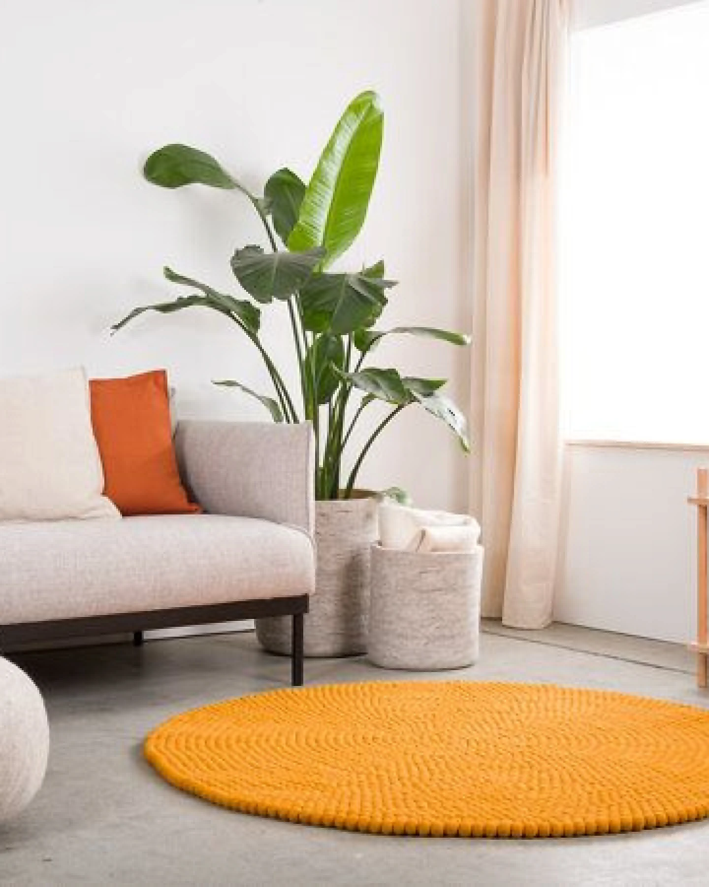 myfelt Filzkugelteppich rund, 100% Schurwolle – Ansicht 4