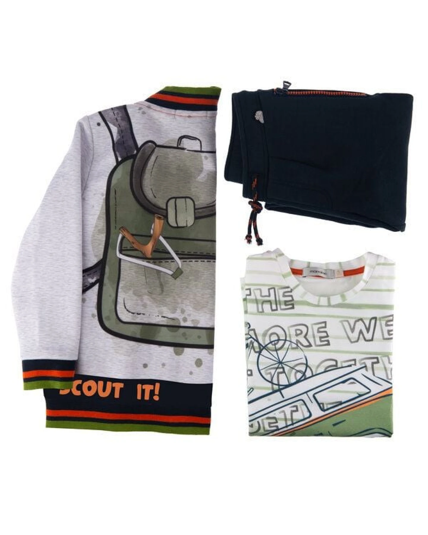 Marraine Kids Sweatjacke aus Bio Baumwolle "Backpack" – Ansicht 4