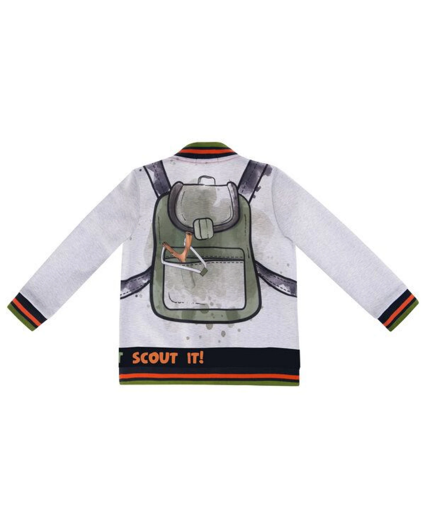 Marraine Kids Sweatjacke aus Bio Baumwolle "Backpack" – Ansicht 2