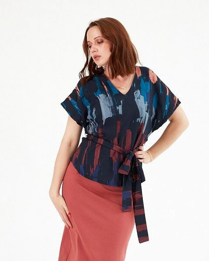 WiDDA berlin Gemusterte Bluse ALUNA aus Tencel®