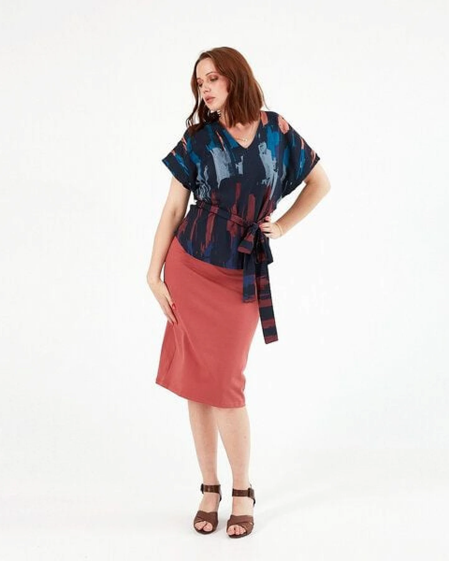 WiDDA berlin Gemusterte Bluse ALUNA aus Tencel® – Ansicht 2