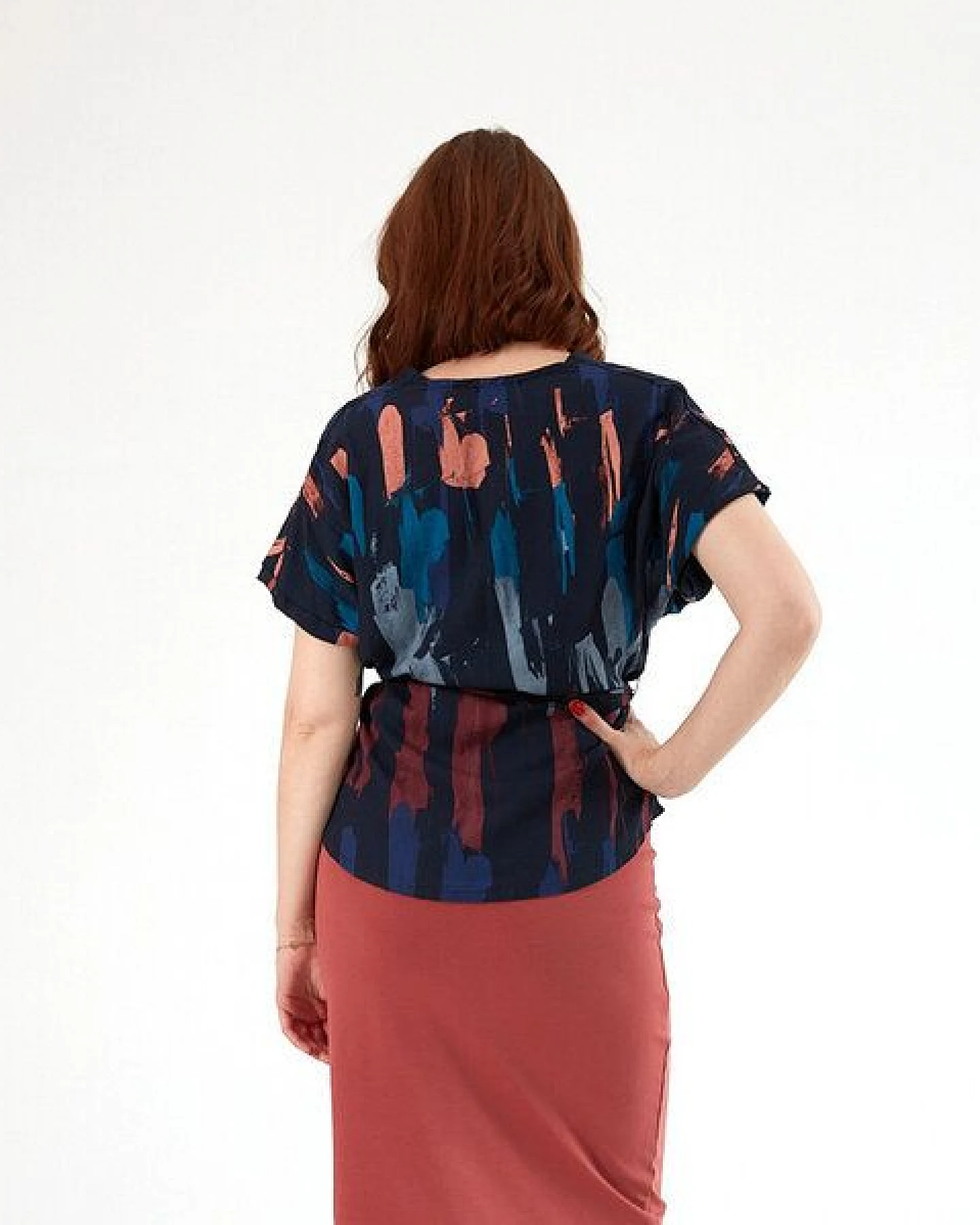 WiDDA berlin Gemusterte Bluse ALUNA aus Tencel® – Ansicht 3