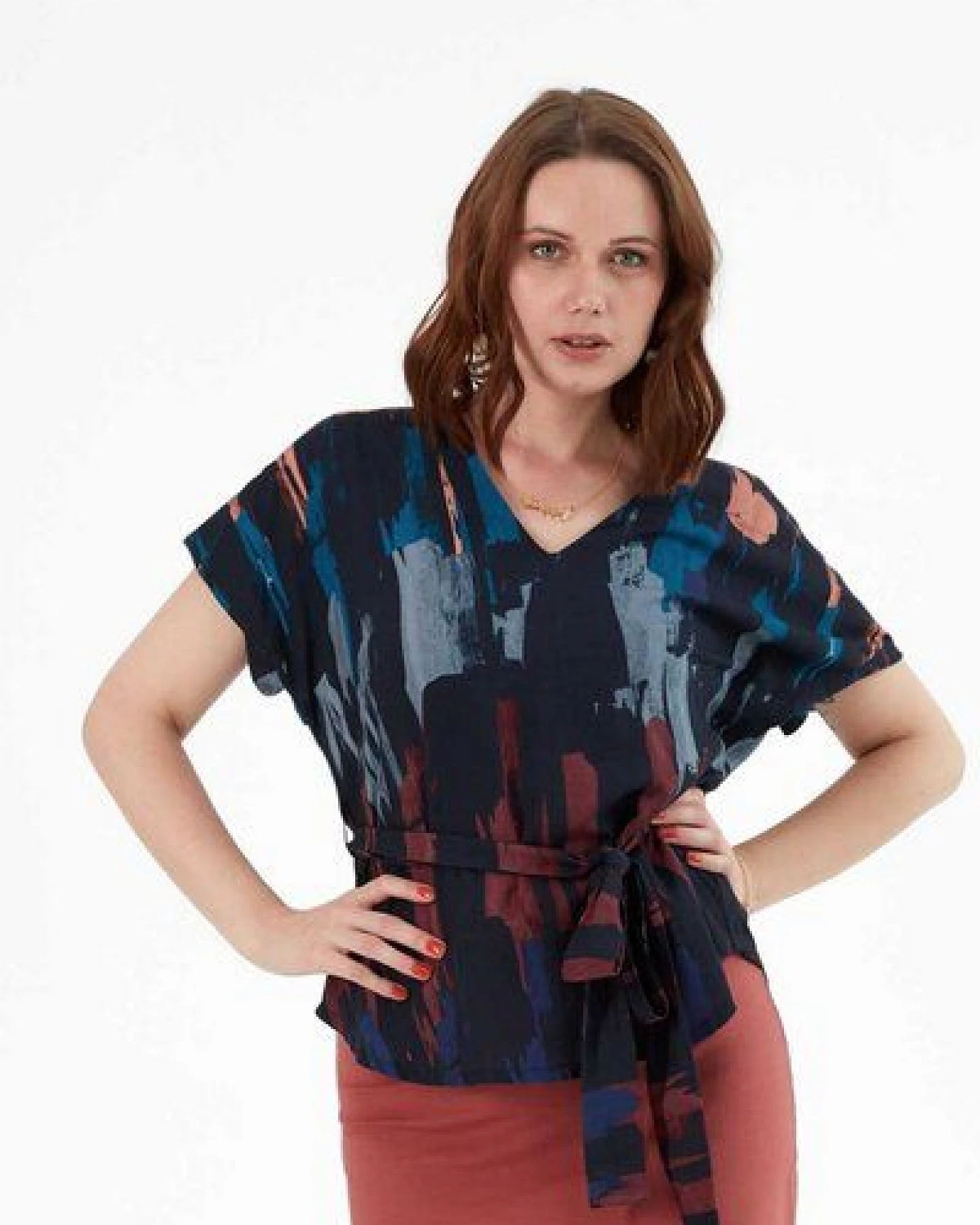WiDDA berlin Gemusterte Bluse ALUNA aus Tencel® – Ansicht 2