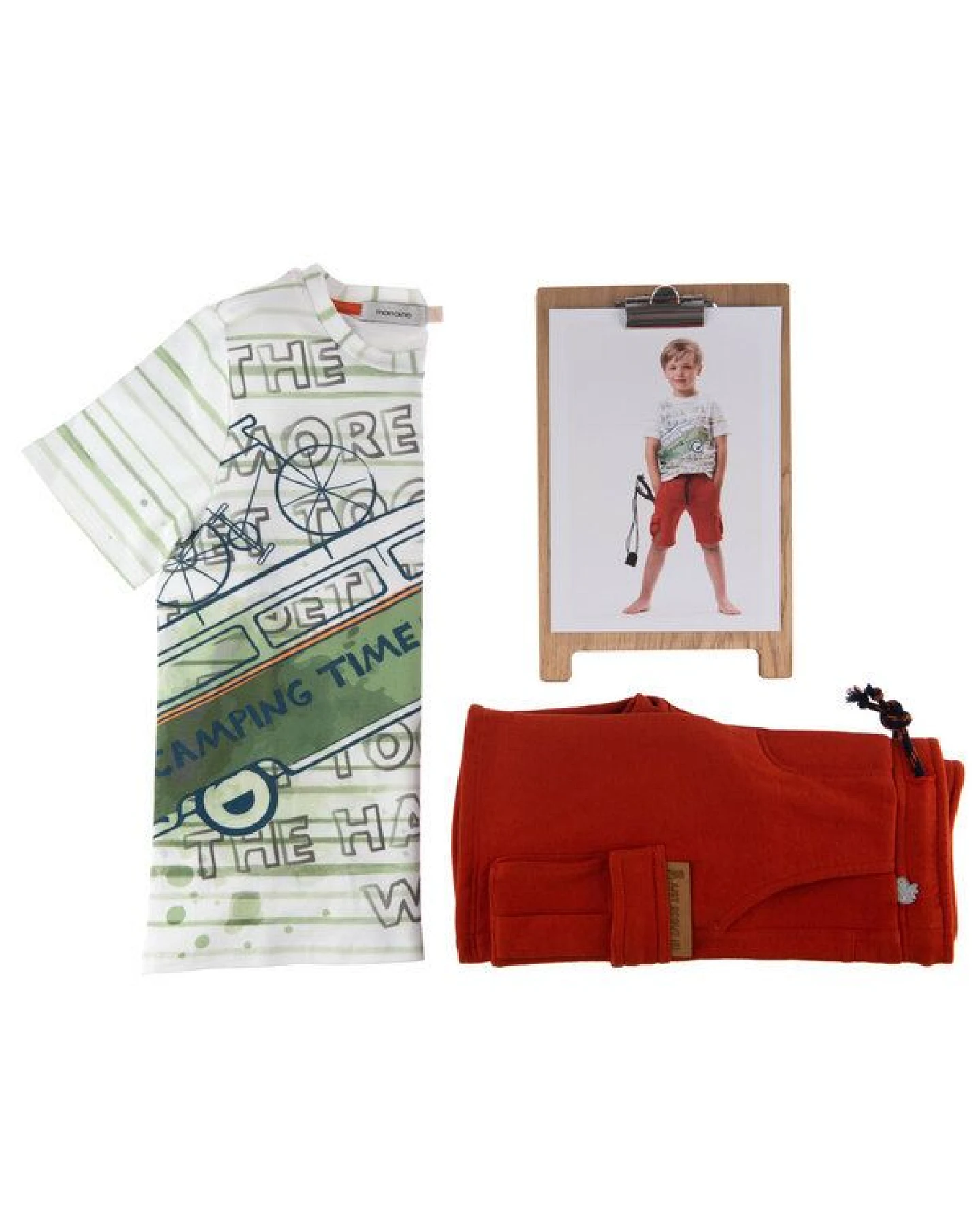 Marraine Kids Sweatshort aus Bio Baumwolle "Campfire" – Ansicht 4