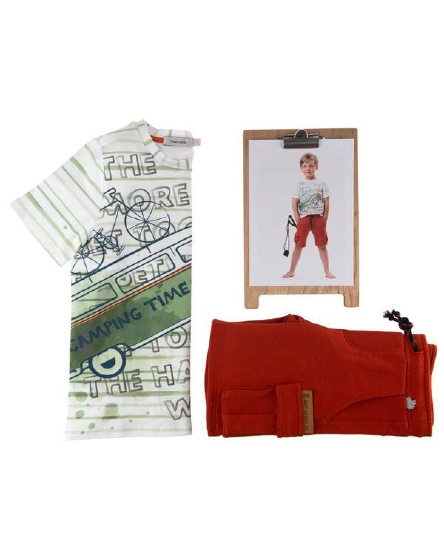 Marraine Kids Sweatshort aus Bio Baumwolle "Campfire" – Ansicht 4