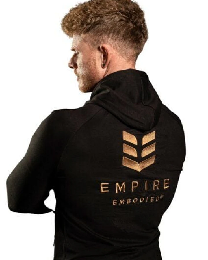 Empire Embodied Sportswear Herren Sport-Kapuzenjacke Jacke Hoodie Kapuzenpullover aus Bio-Baumwolle