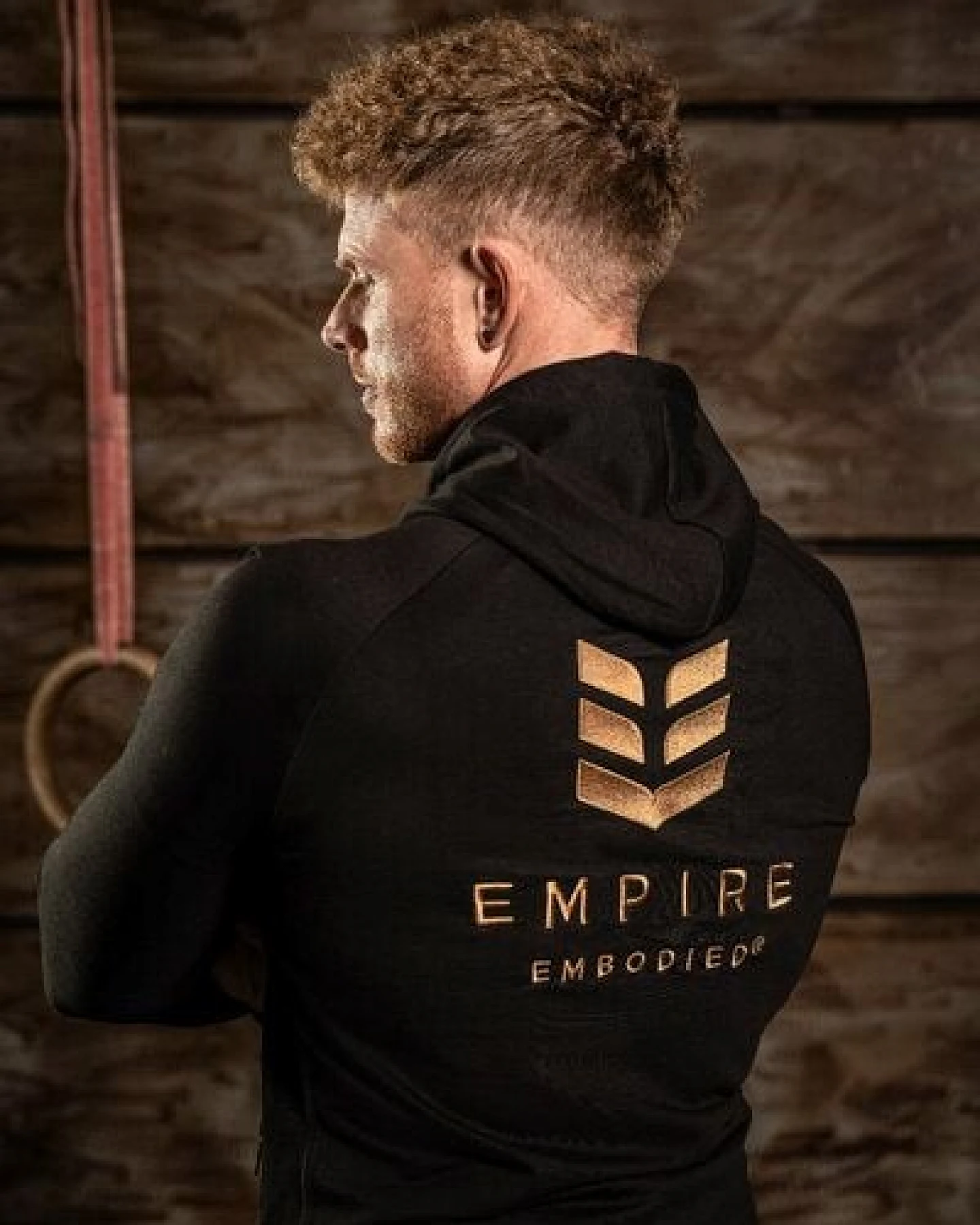 Empire Embodied Sportswear Herren Sport-Kapuzenjacke Jacke Hoodie Kapuzenpullover aus Bio-Baumwolle – Ansicht 3