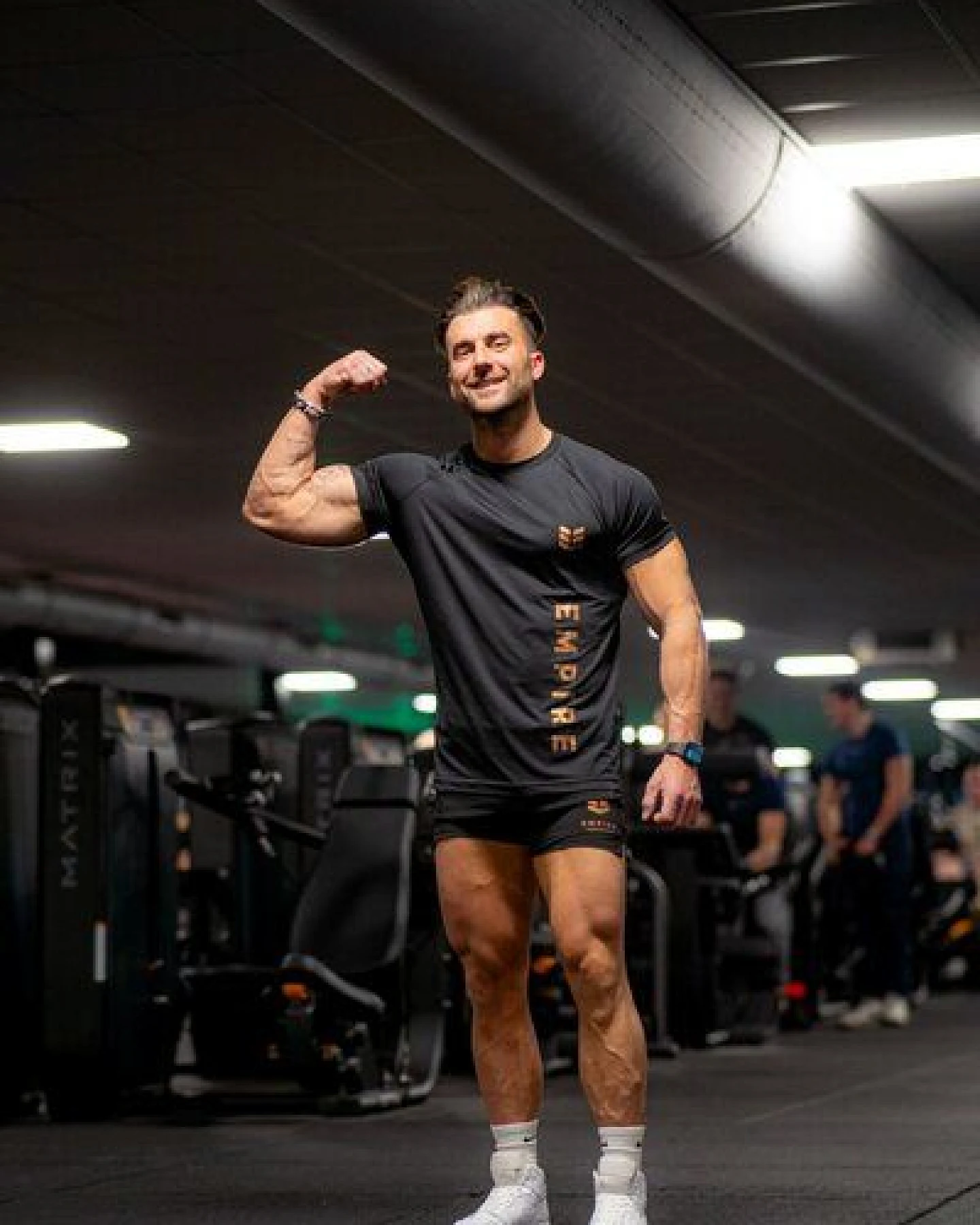 Empire Embodied Sportswear Recyceltes Herren T-Shirt Funktionsshirt Rundhals, enganliegend – Training & Laufen – Ansicht 2